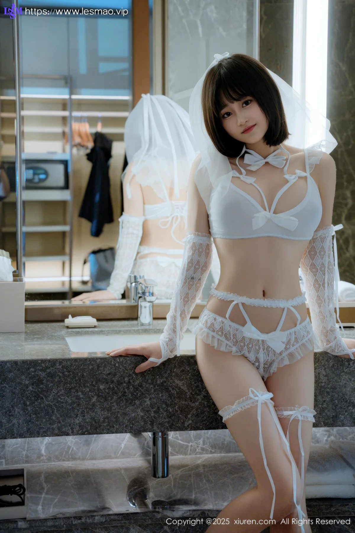 XiuRen 秀人 No.9972 涵涵Luna 婚纱制服浴室湿身 - 19