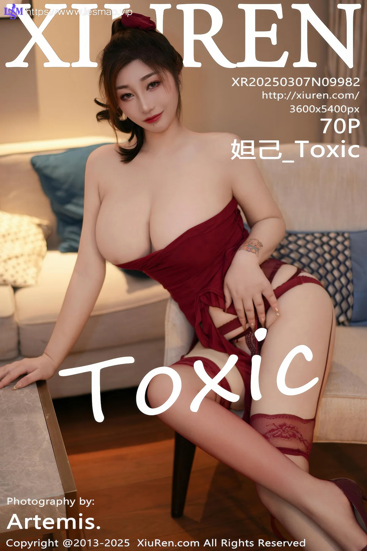 XiuRen 秀人 No.9982 妲己Toxic 美臀吊袜爆乳玉背 - 71