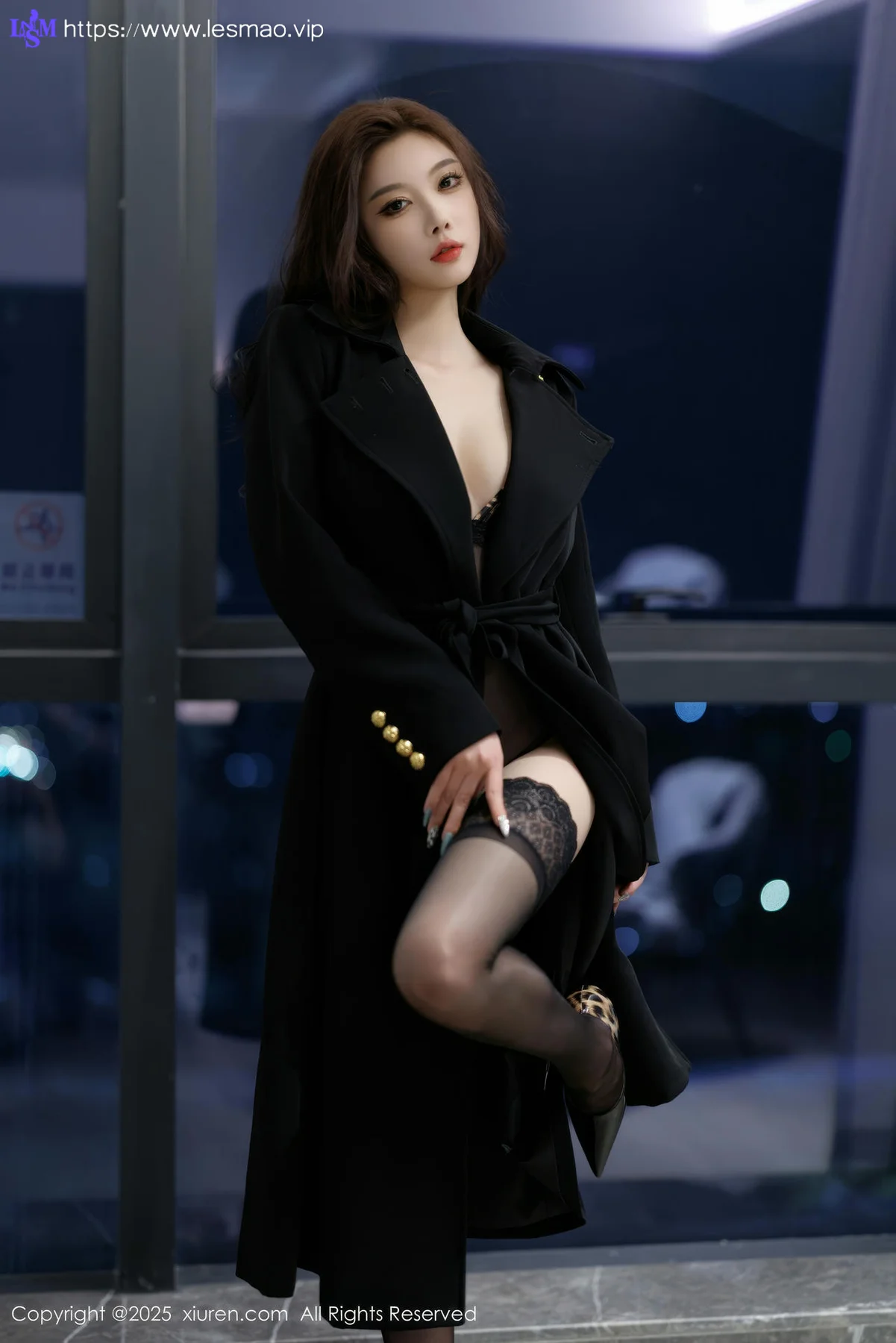 XiuRen 秀人 No.9984 杨晨晨Yome 黑丝连体衣 - 11