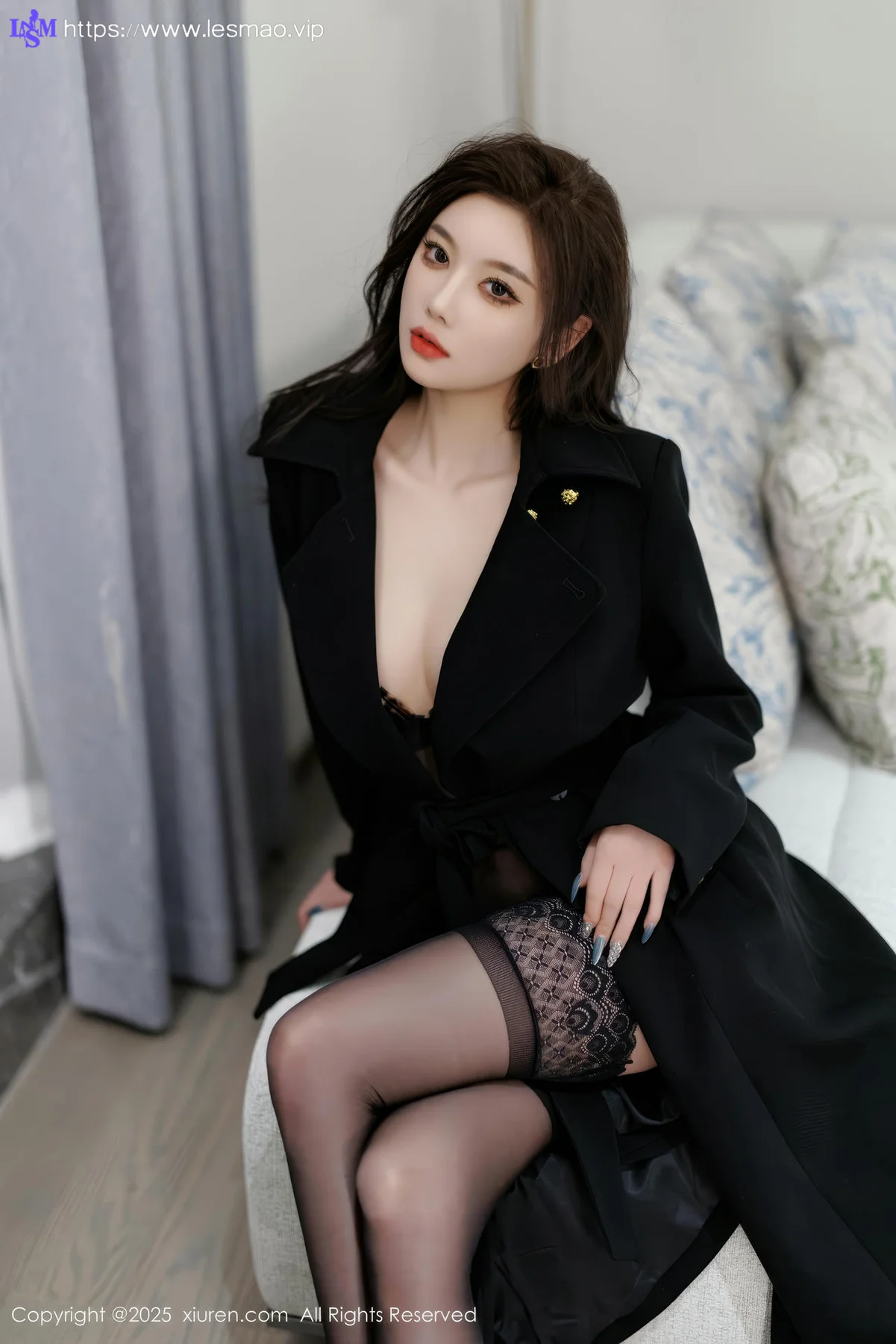 XiuRen 秀人 No.9984 杨晨晨Yome 黑丝连体衣 - 15