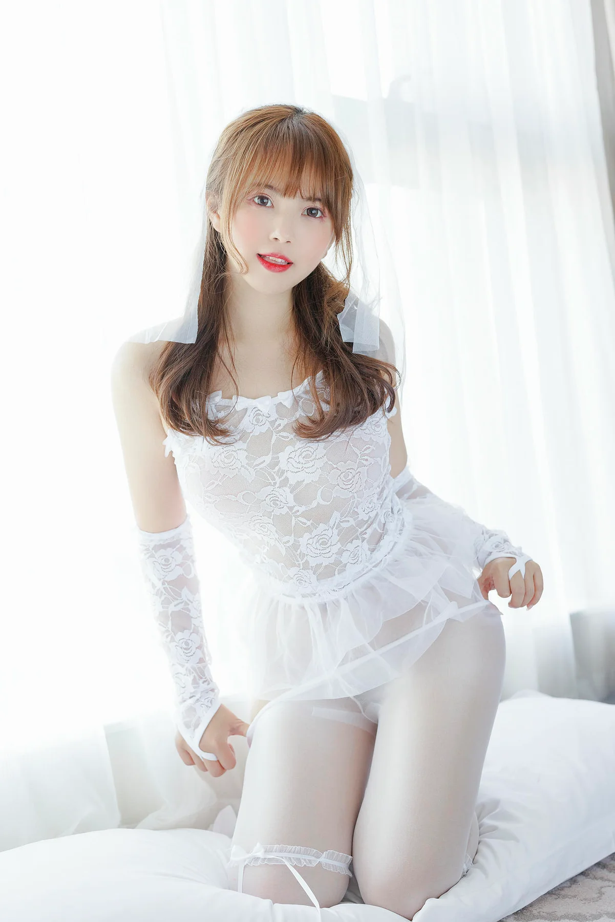 XiuRen 秀人 No.N027 张思允Nice婚纱蕾丝写真 - 48