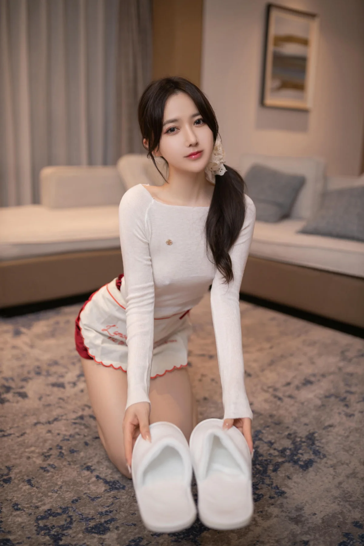 XiuRen 秀人 No.N042 鱼子酱Fish翘臀吊袜美食诱惑 - 158