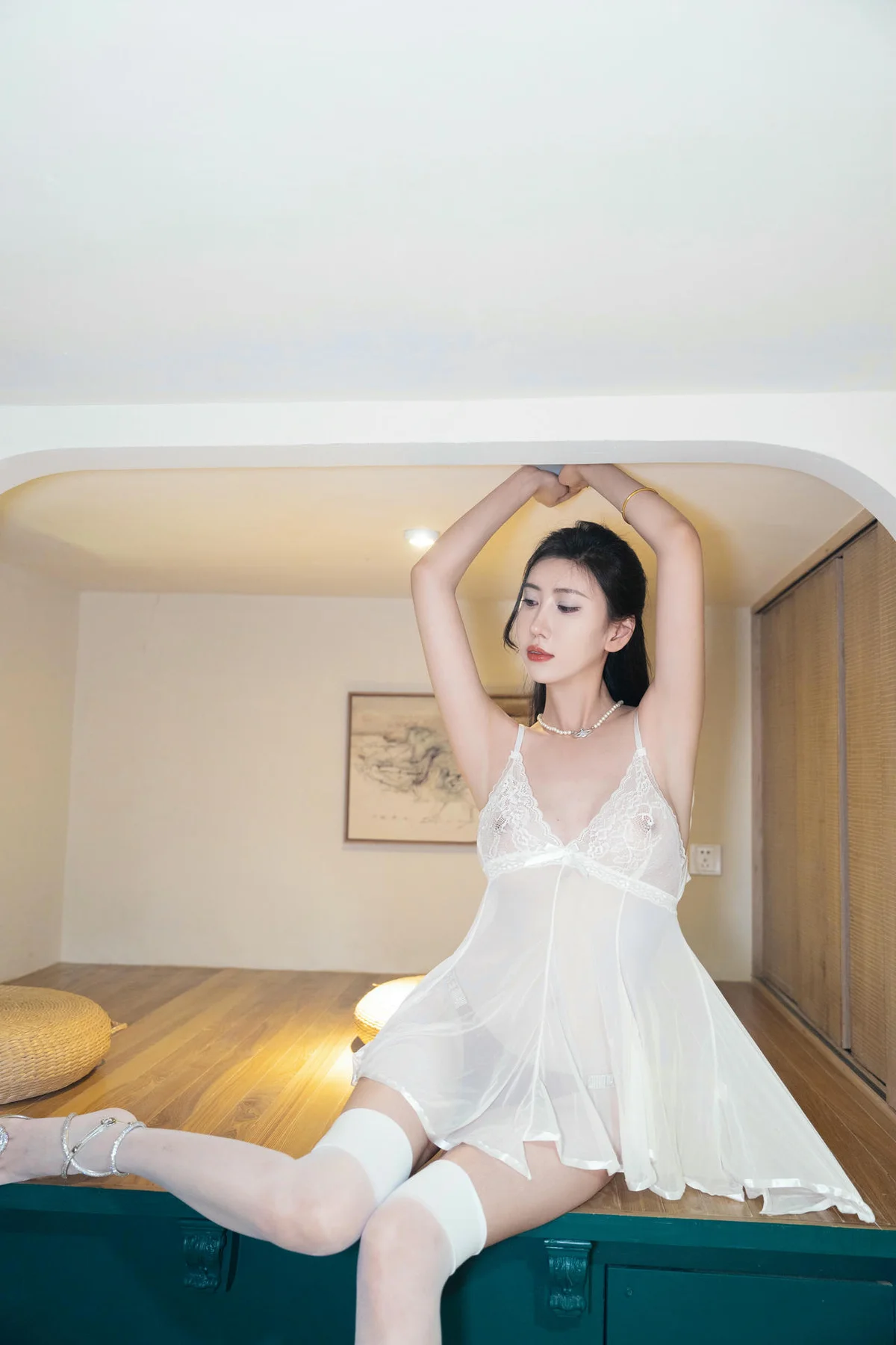 XiuRen 秀人 No.N050 删 章芃芃纱裙透视美乳 - 28