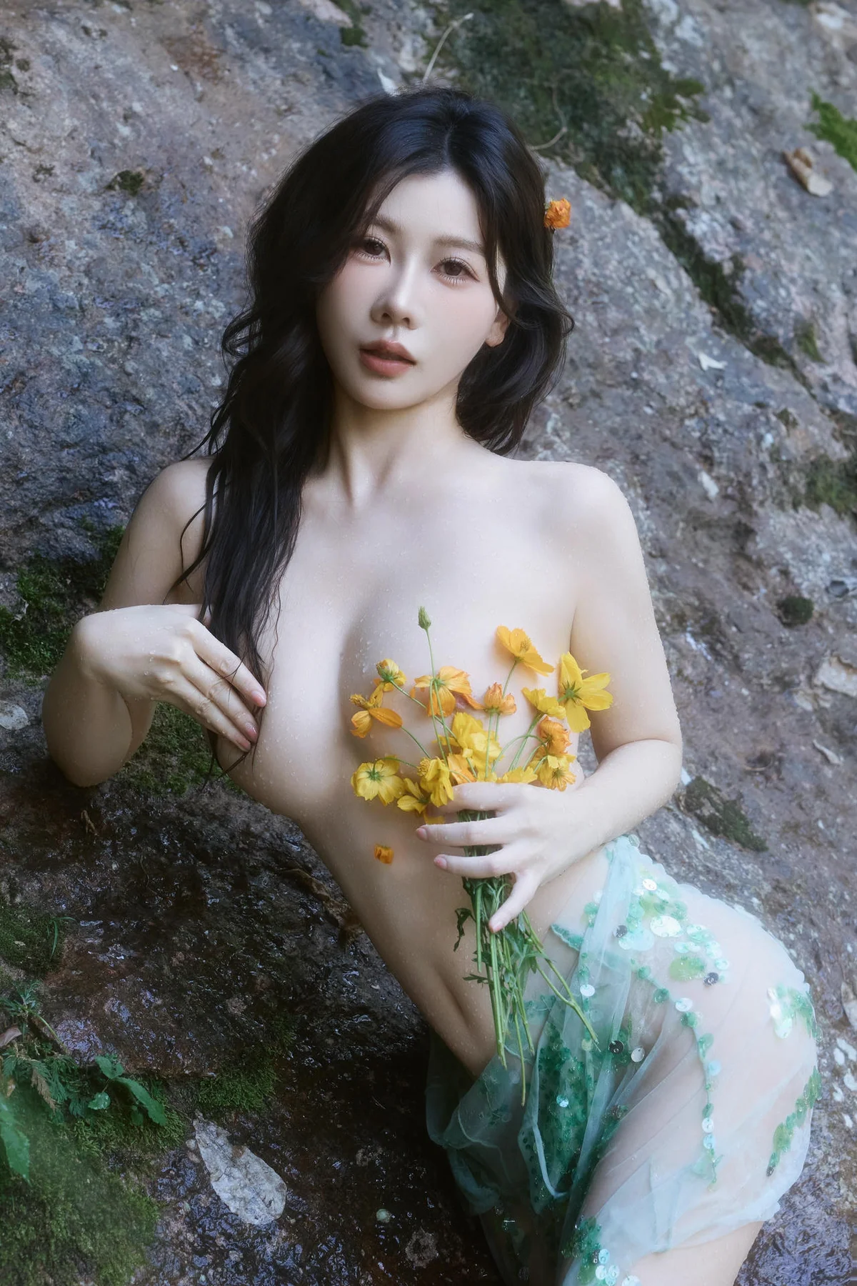 XiuRen 秀人 No.N055 尹甜甜湿身透视梦幻裙 - 59