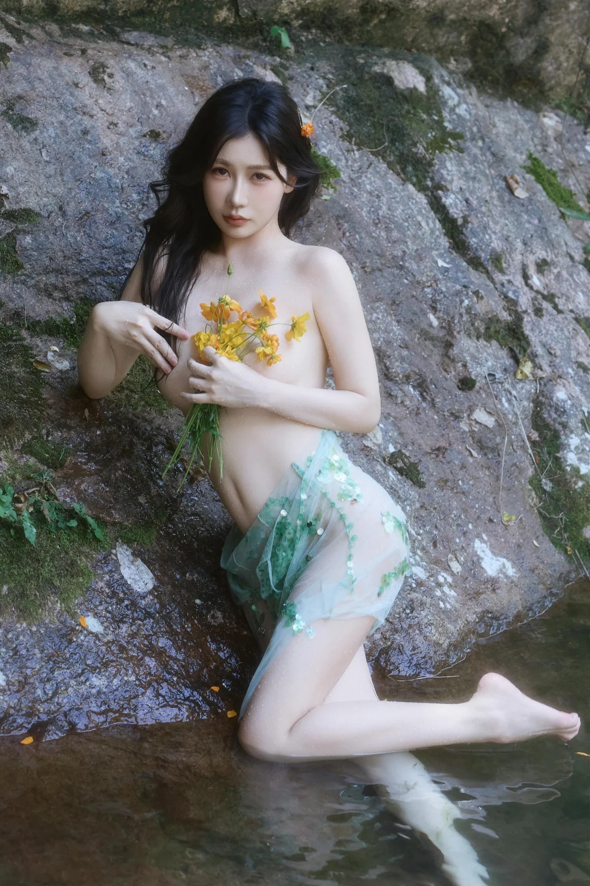XiuRen 秀人 No.N055 尹甜甜湿身透视梦幻裙 - 62