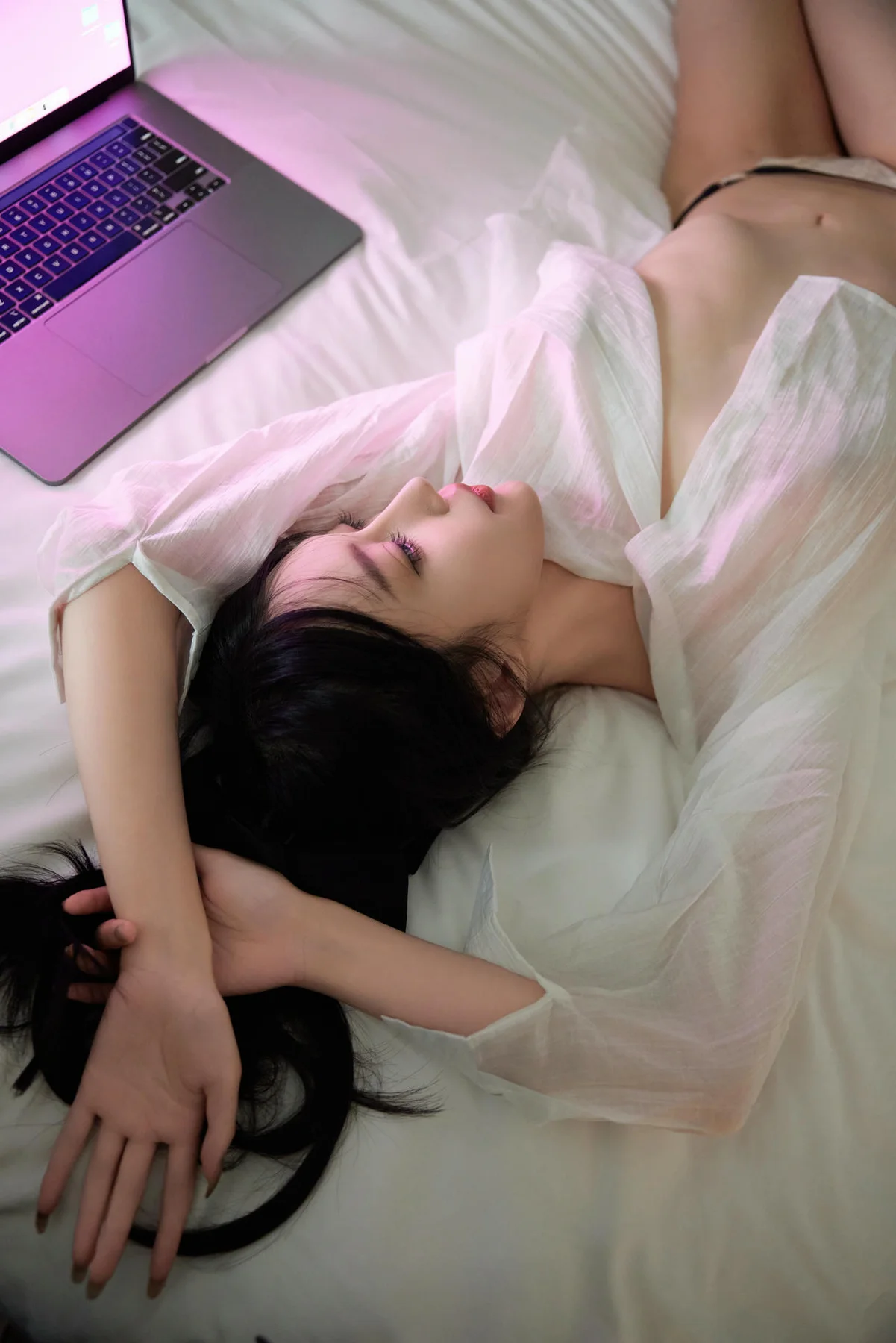 XiuRen 秀人 No.N120 玥儿玥 香肩白衬衫酥胸 - 33