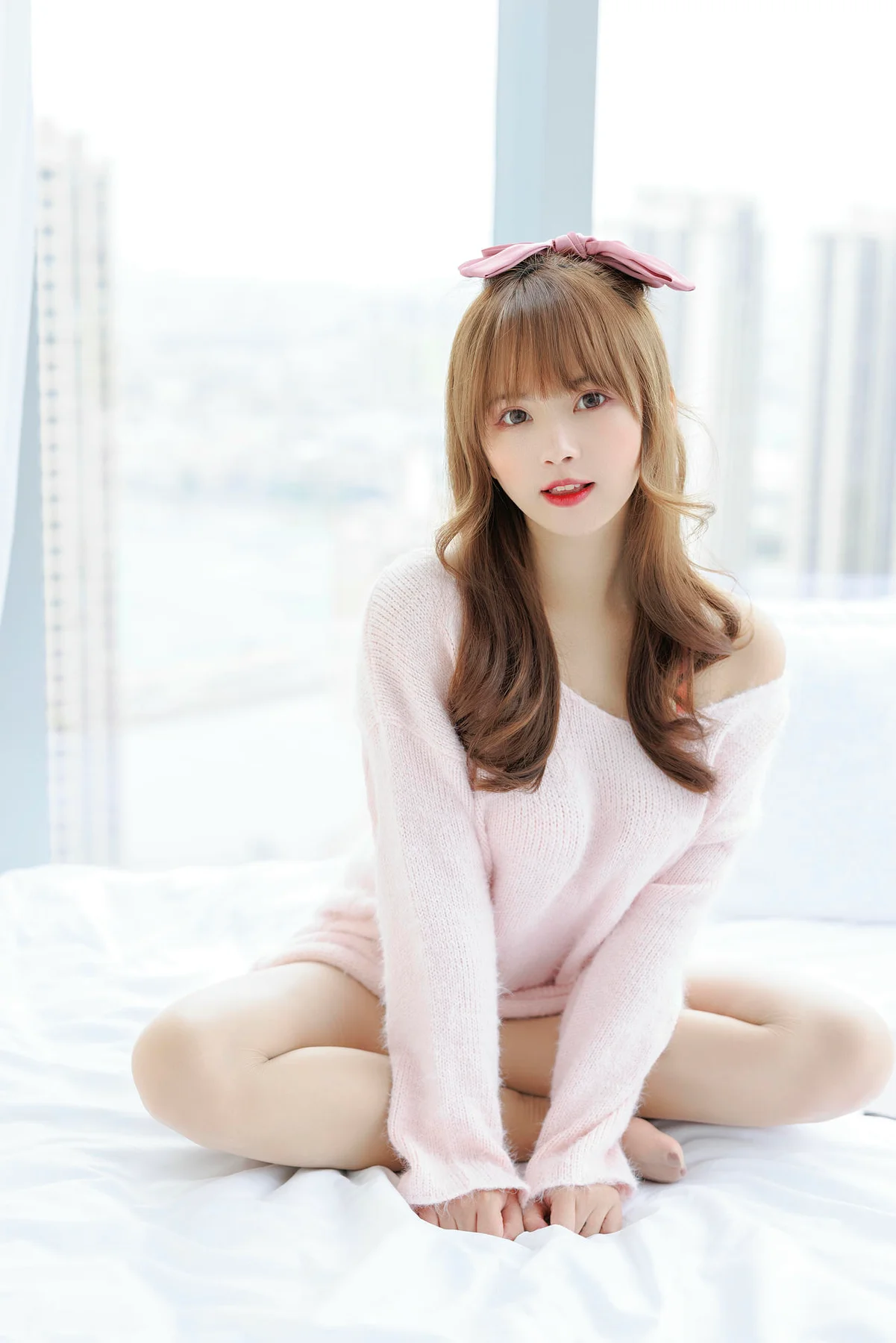 XiuRen 秀人 No.N135 张思允Nice 粉色毛衣可爱少女 - 11