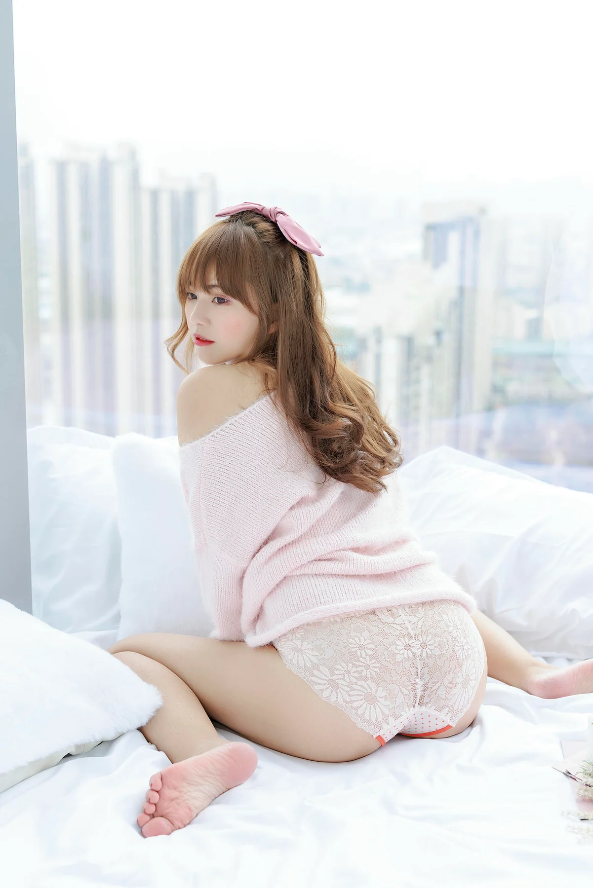 XiuRen 秀人 No.N135 张思允Nice 粉色毛衣可爱少女 - 12