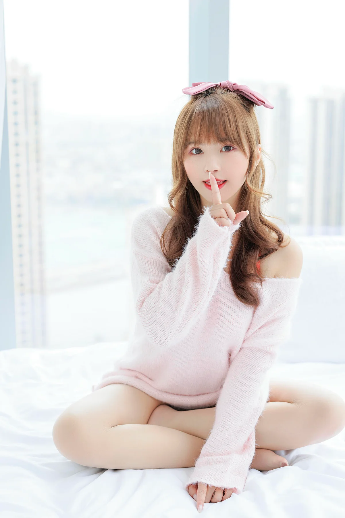 XiuRen 秀人 No.N135 张思允Nice 粉色毛衣可爱少女 - 14