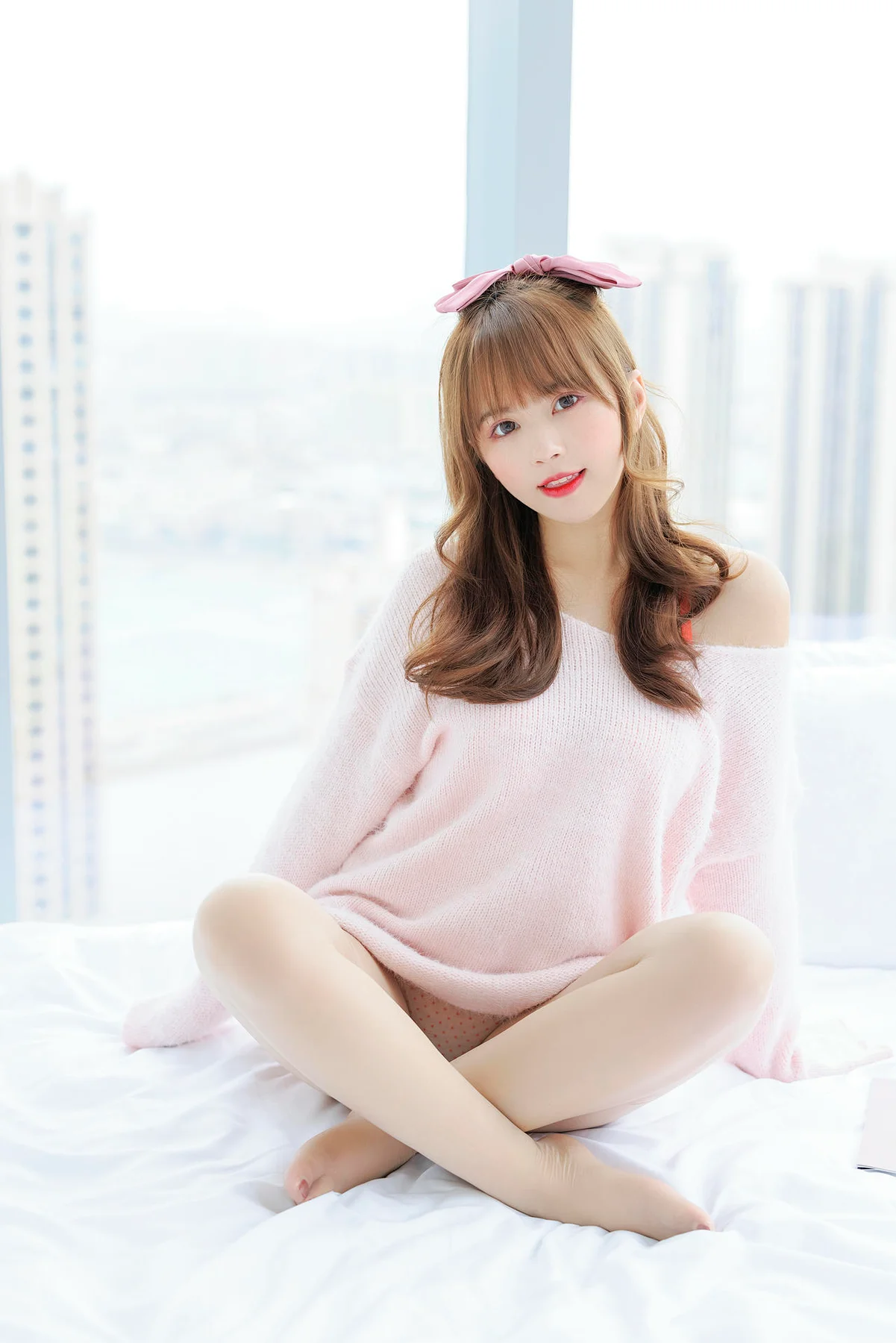 XiuRen 秀人 No.N135 张思允Nice 粉色毛衣可爱少女 - 15