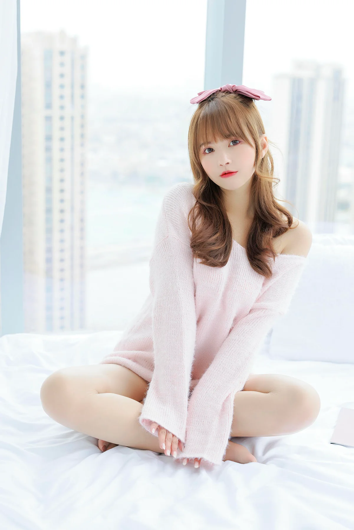 XiuRen 秀人 No.N135 张思允Nice 粉色毛衣可爱少女 - 16