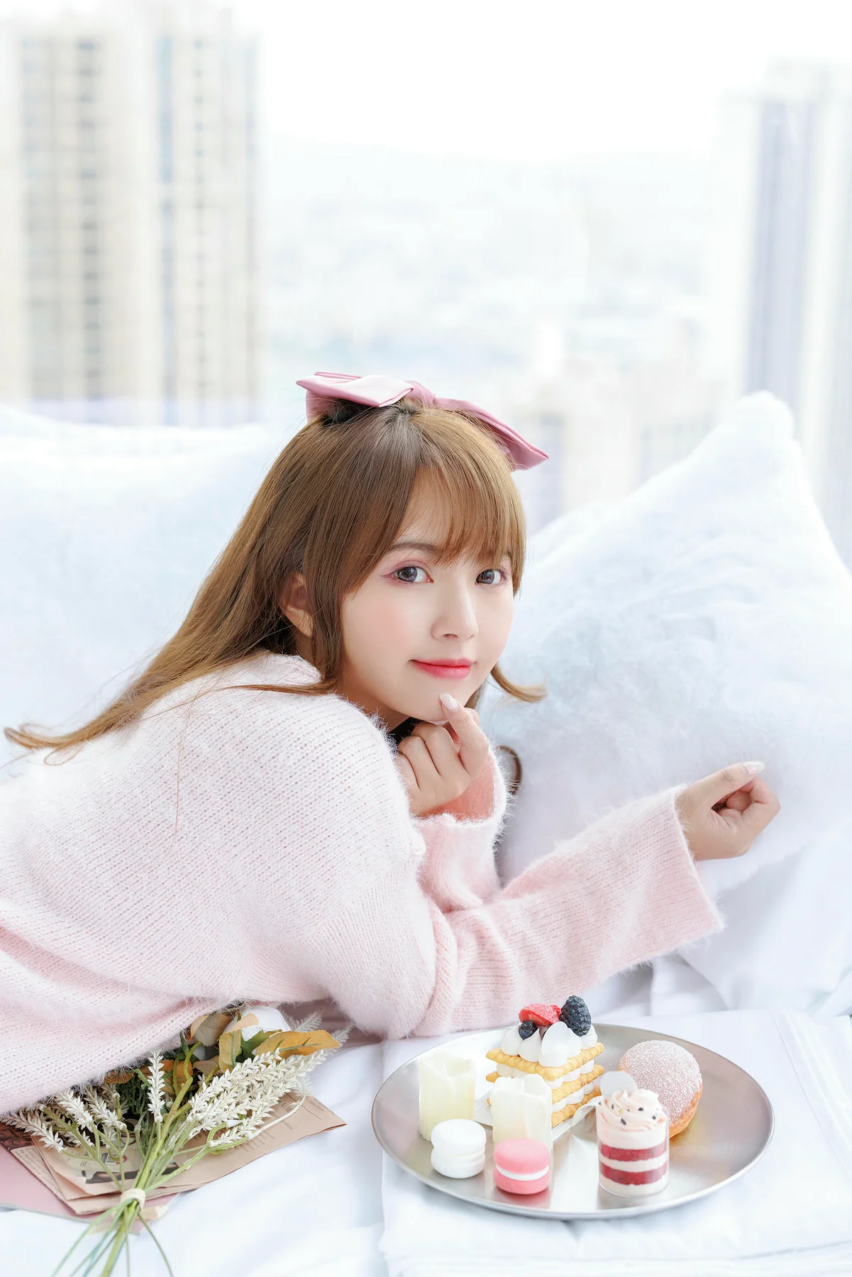 XiuRen 秀人 No.N135 张思允Nice 粉色毛衣可爱少女 - 27