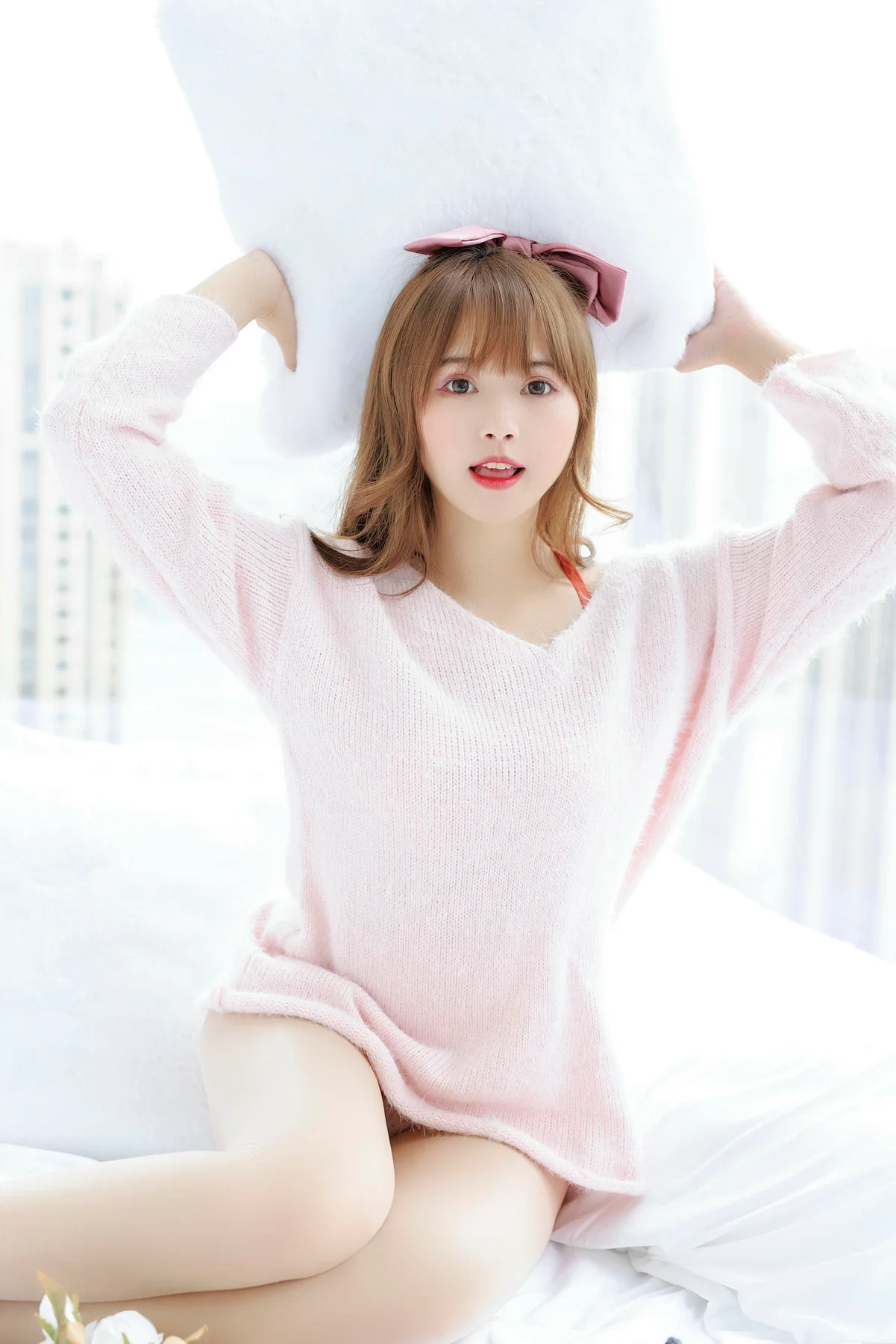XiuRen 秀人 No.N135 张思允Nice 粉色毛衣可爱少女 - 33