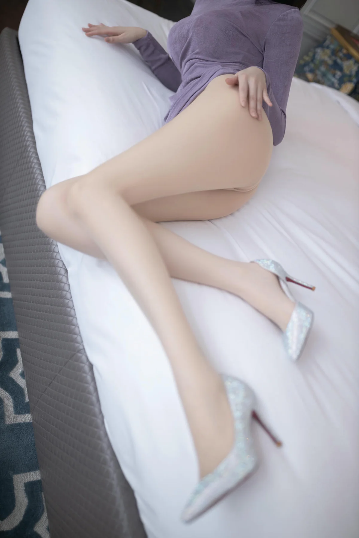 XiuRen 秀人 No.N151 安然anran紫色紧身裙美腿 - 18