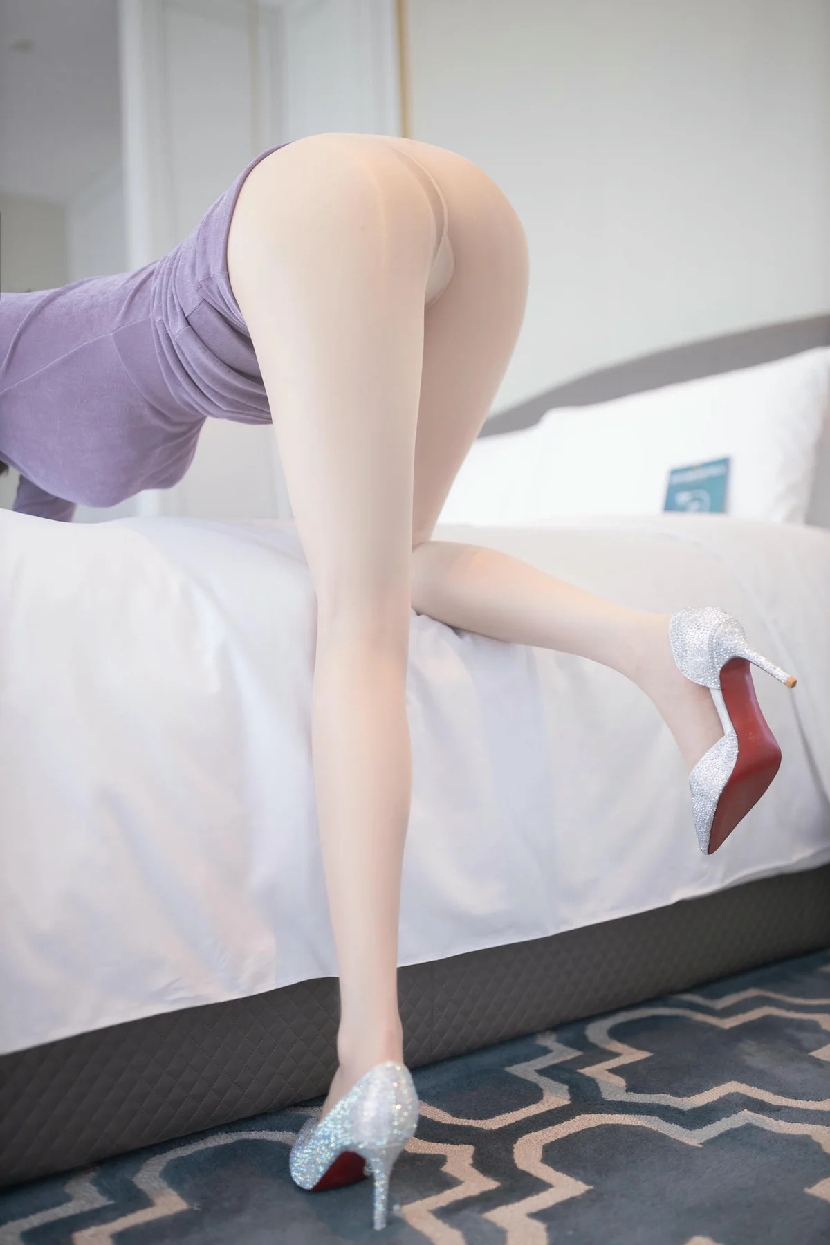 XiuRen 秀人 No.N151 安然anran紫色紧身裙美腿 - 28
