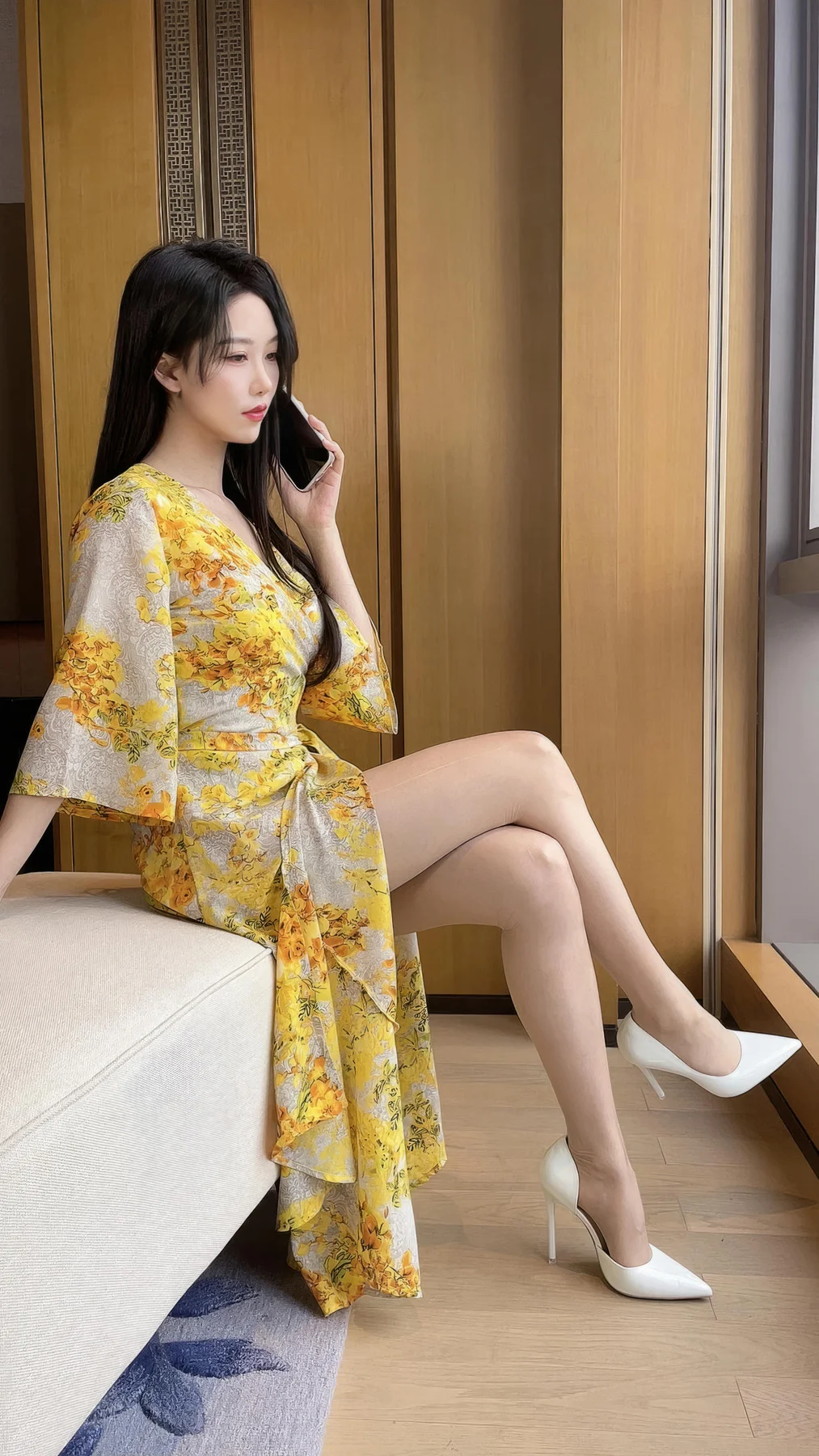 XiuRen 秀人 No.N156 利世黄色美裙诱惑肉丝 - 120