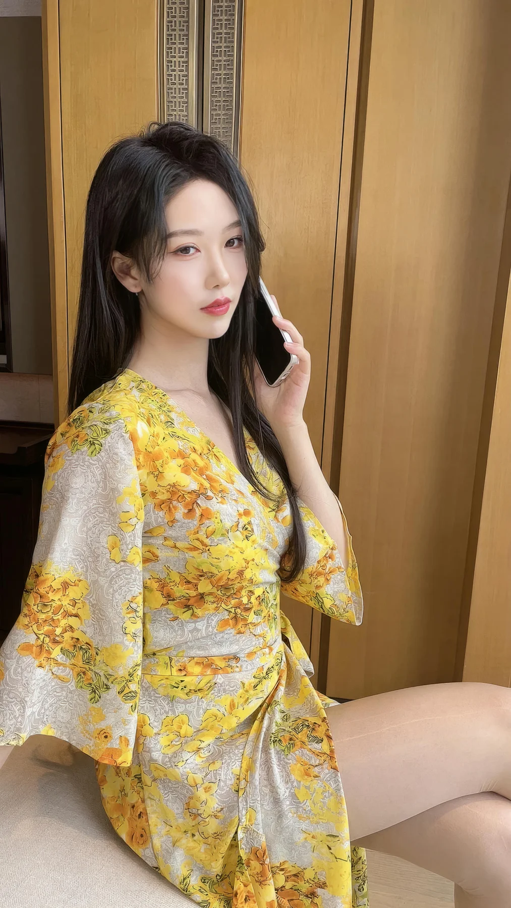 XiuRen 秀人 No.N156 利世黄色美裙诱惑肉丝 - 121
