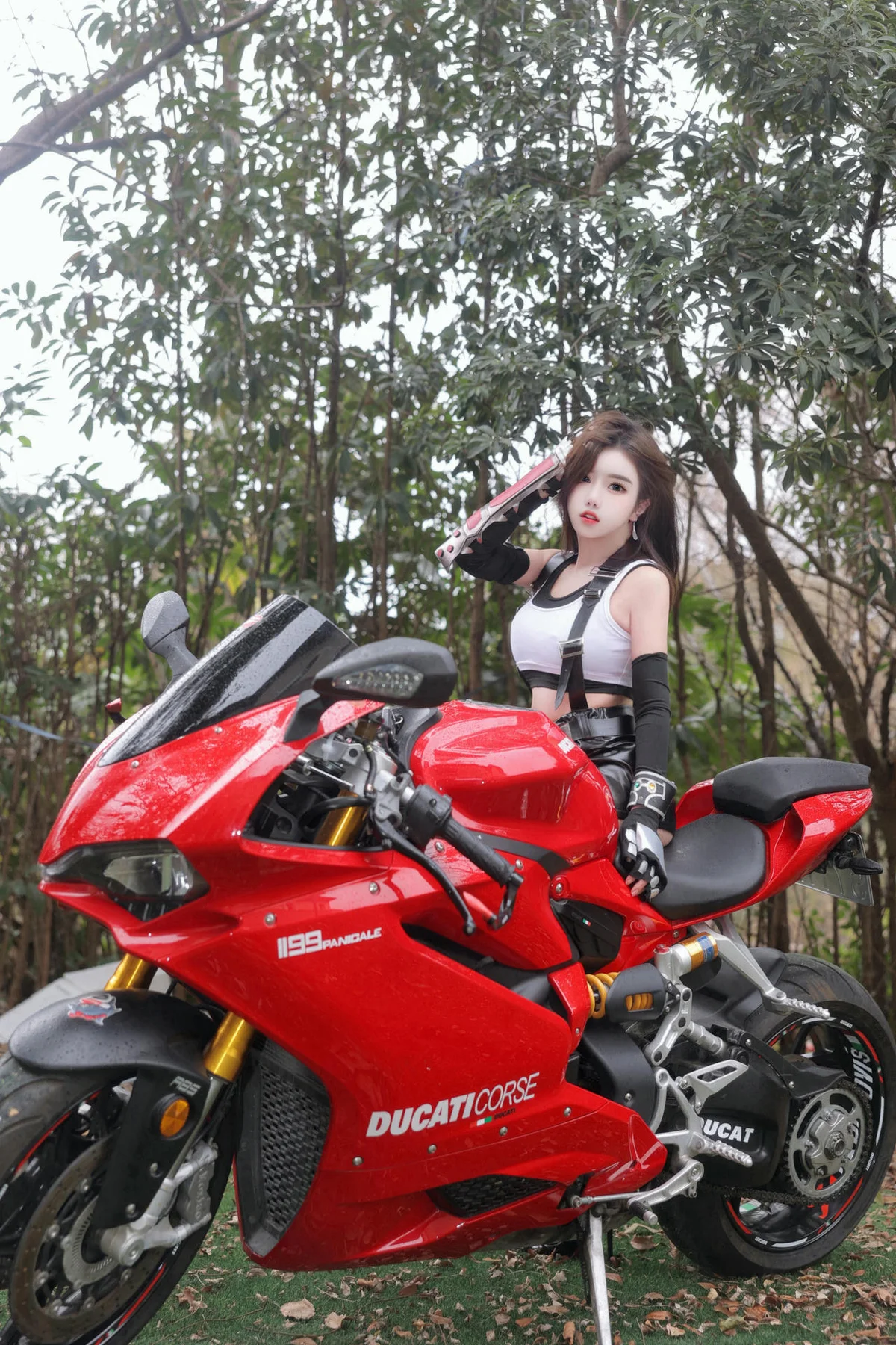 XiuRen 秀人 No.N161 小薯条nienie户外机车诱惑 - 38