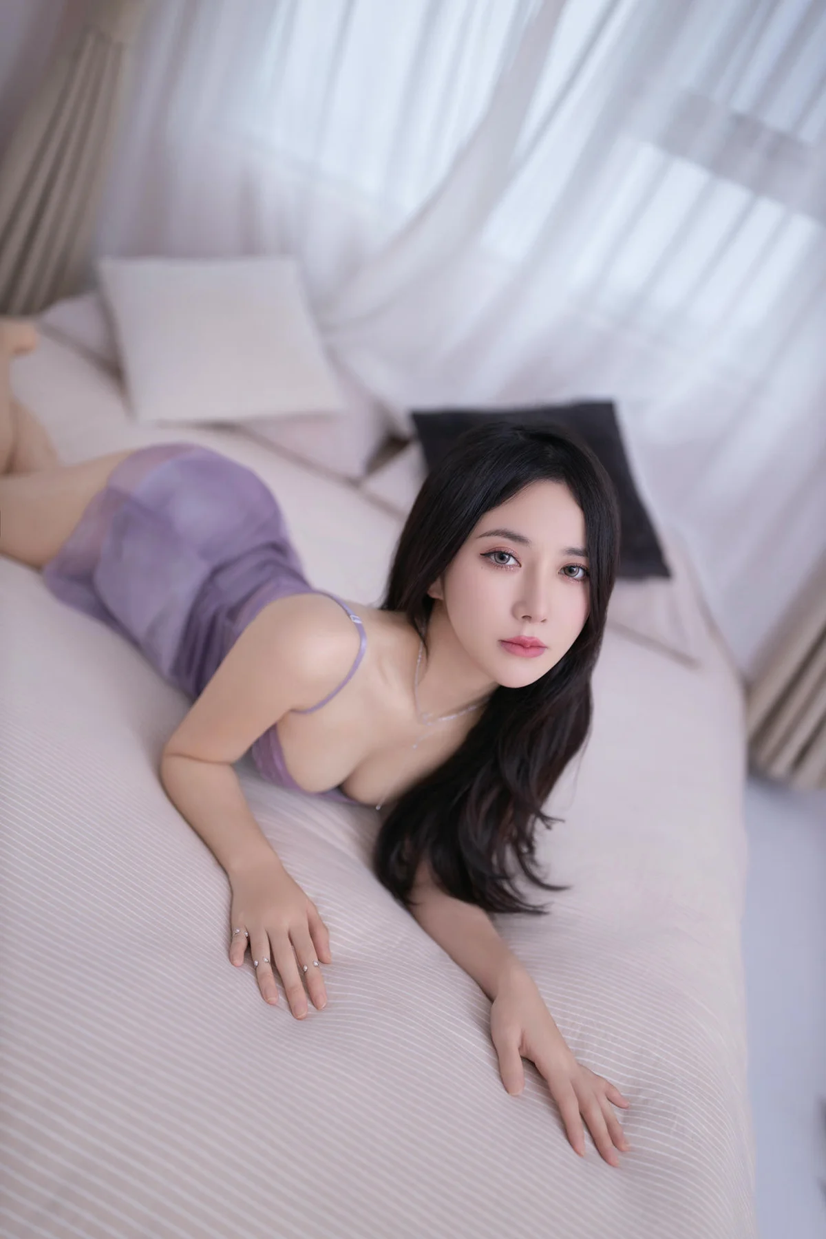 XiuRen 秀人 No.N186 鱼子酱Fish紫色纱裙美图 - 44