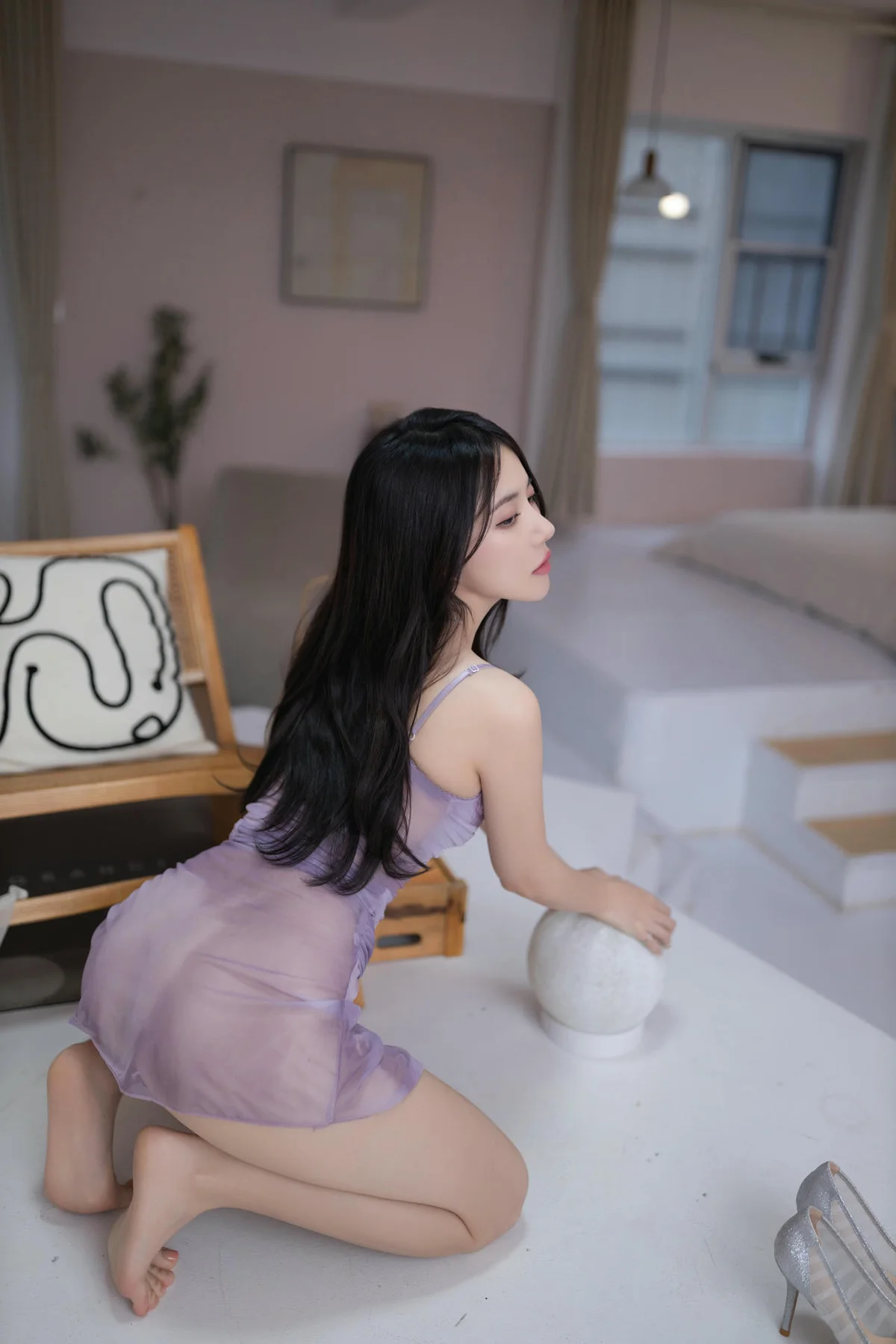 XiuRen 秀人 No.N186 鱼子酱Fish紫色纱裙美图 - 91