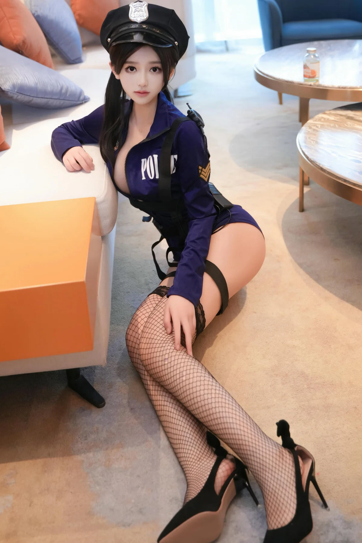 XiuRen 秀人 No.N187 奶茶味的包子制服性感女警 - 34