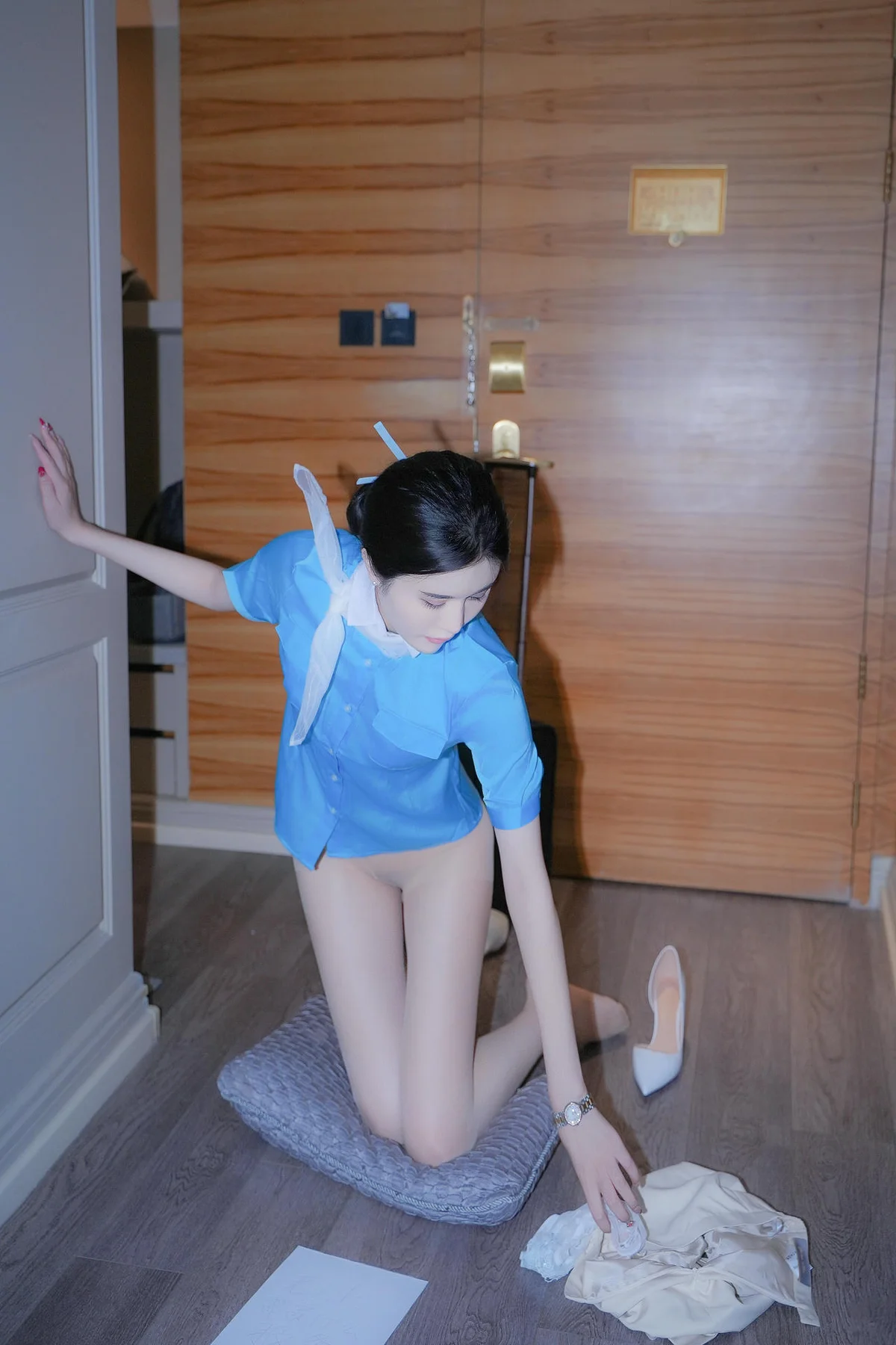 XiuRen 秀人 No.N204 晚苏susu空姐制服套图 - 61