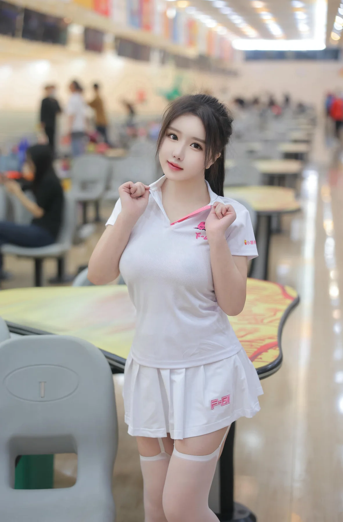 XiuRen 秀人 No.N207 小薯条nienie保龄球主题制服 - 37