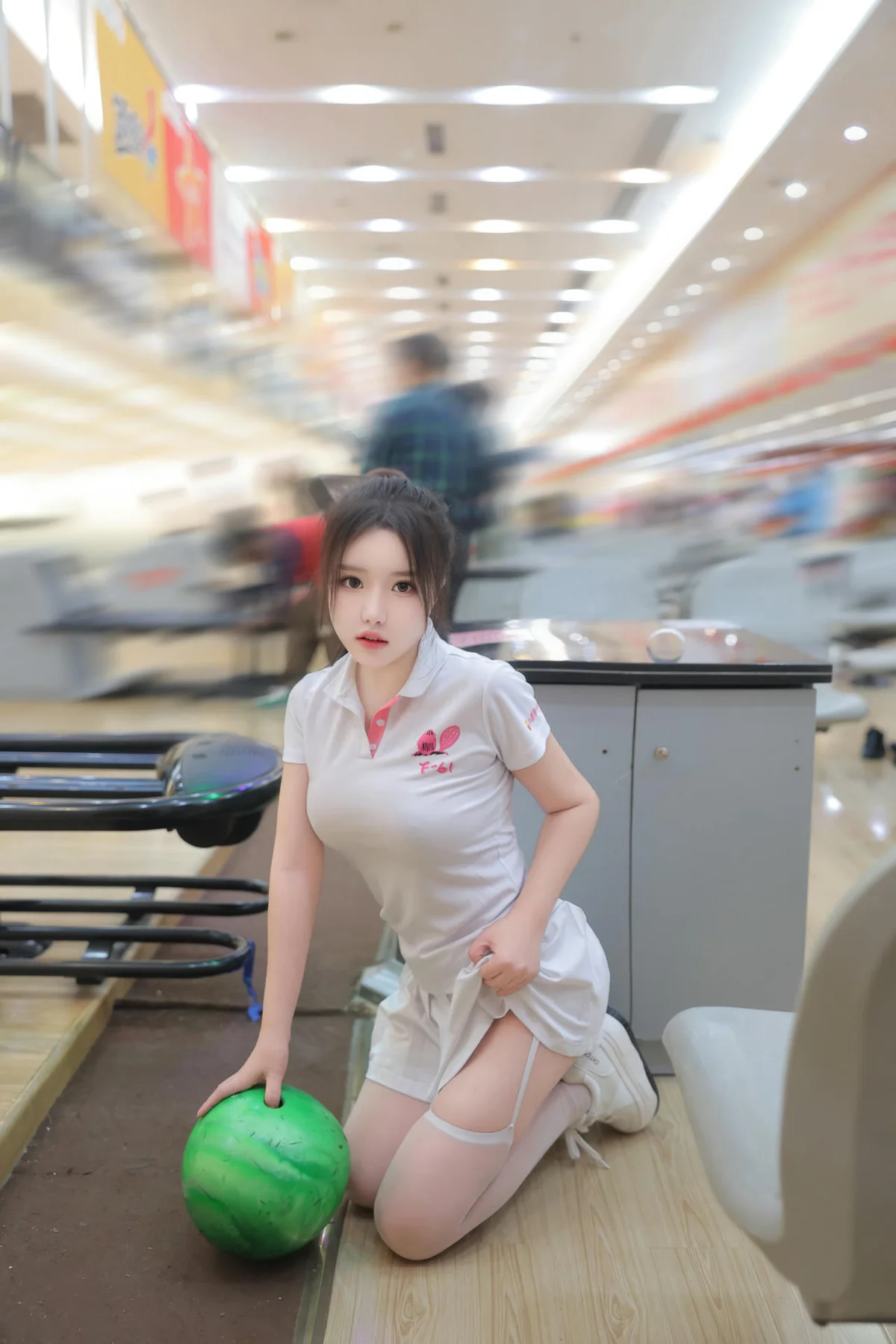 XiuRen 秀人 No.N207 小薯条nienie保龄球主题制服 - 45