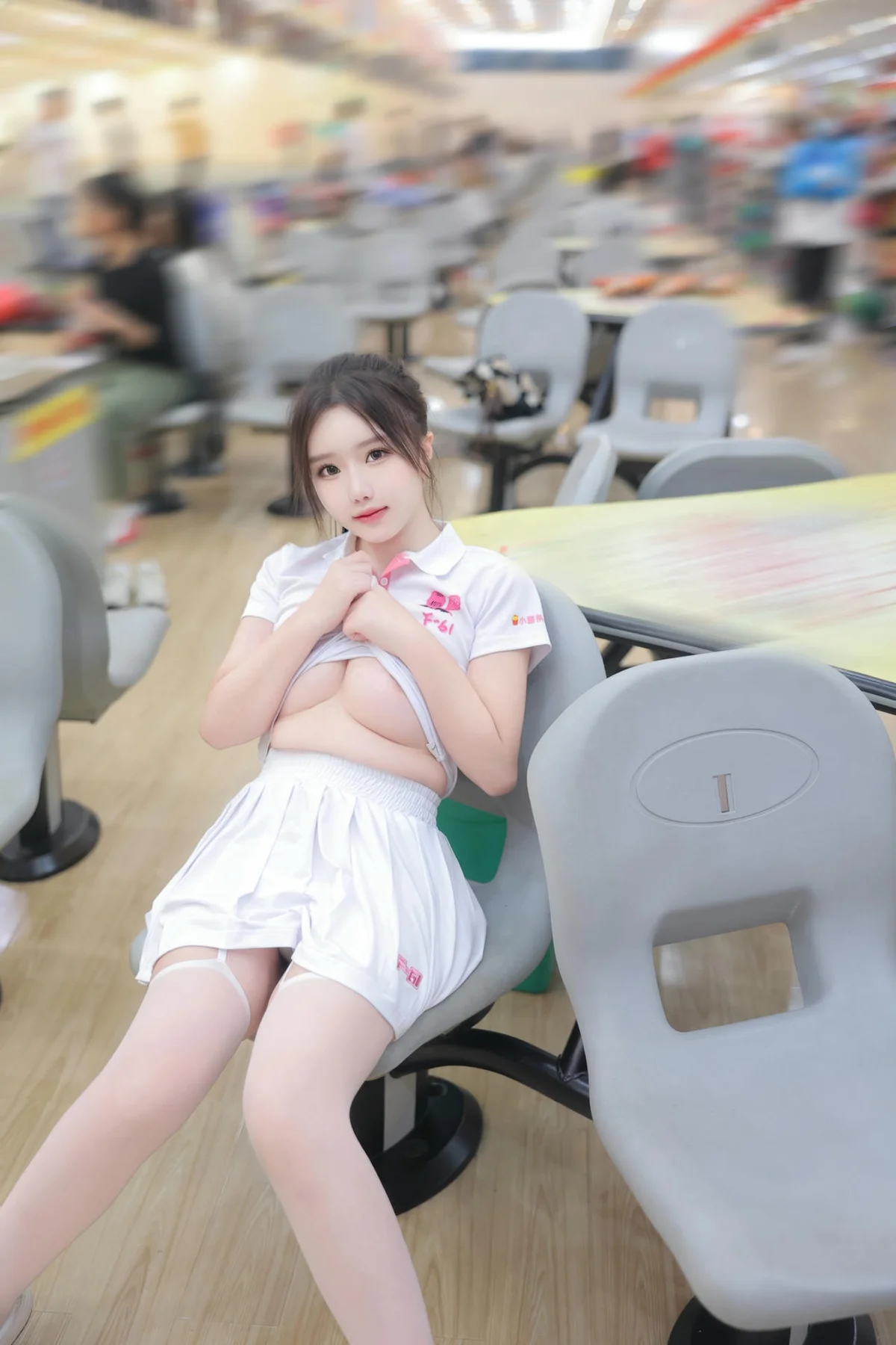 XiuRen 秀人 No.N207 小薯条nienie保龄球主题制服 - 53