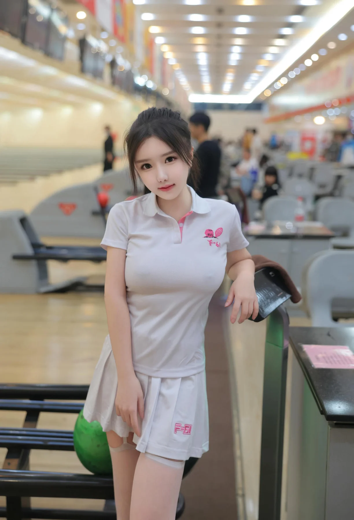 XiuRen 秀人 No.N207 小薯条nienie保龄球主题制服 - 66