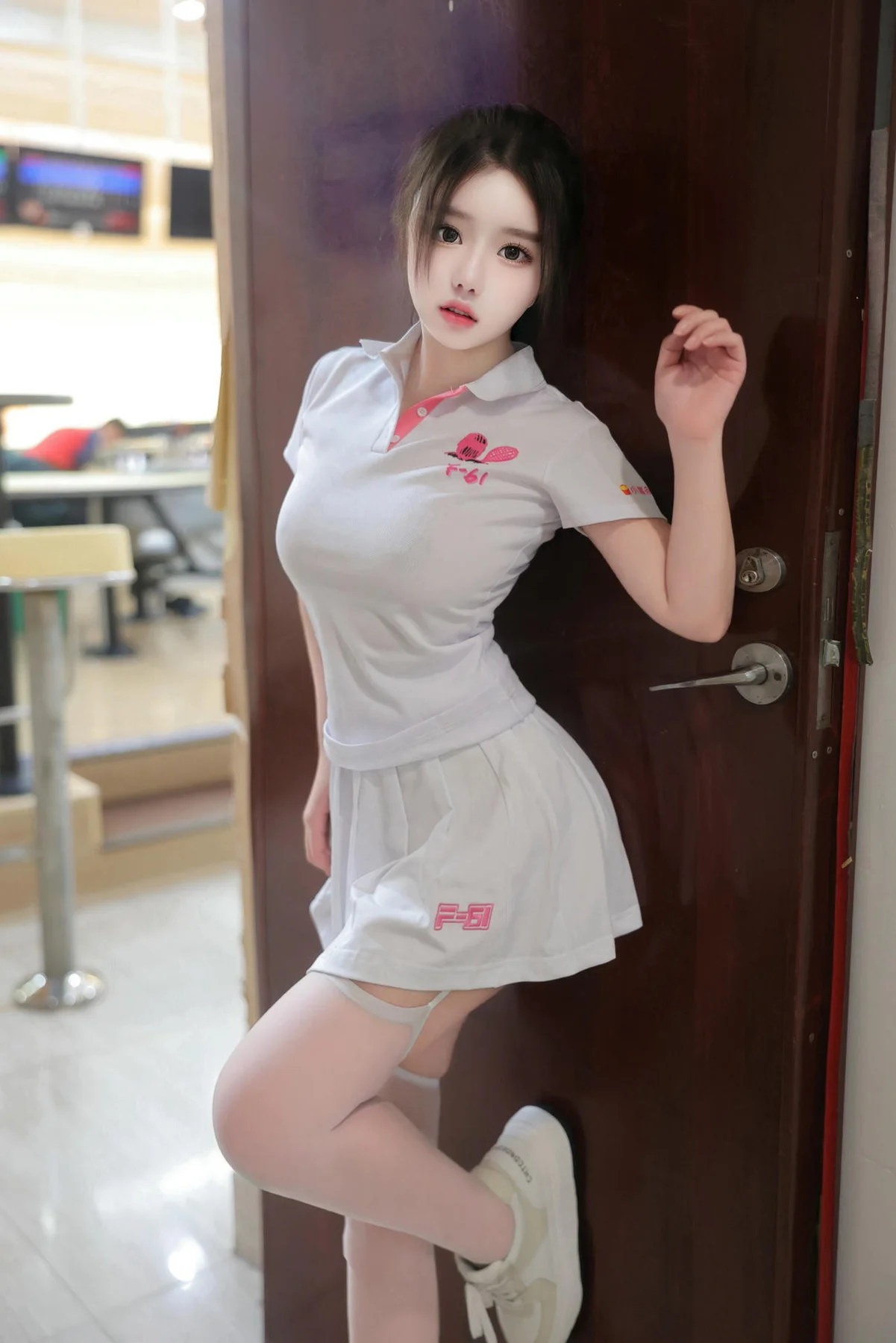 XiuRen 秀人 No.N207 小薯条nienie保龄球主题制服 - 76