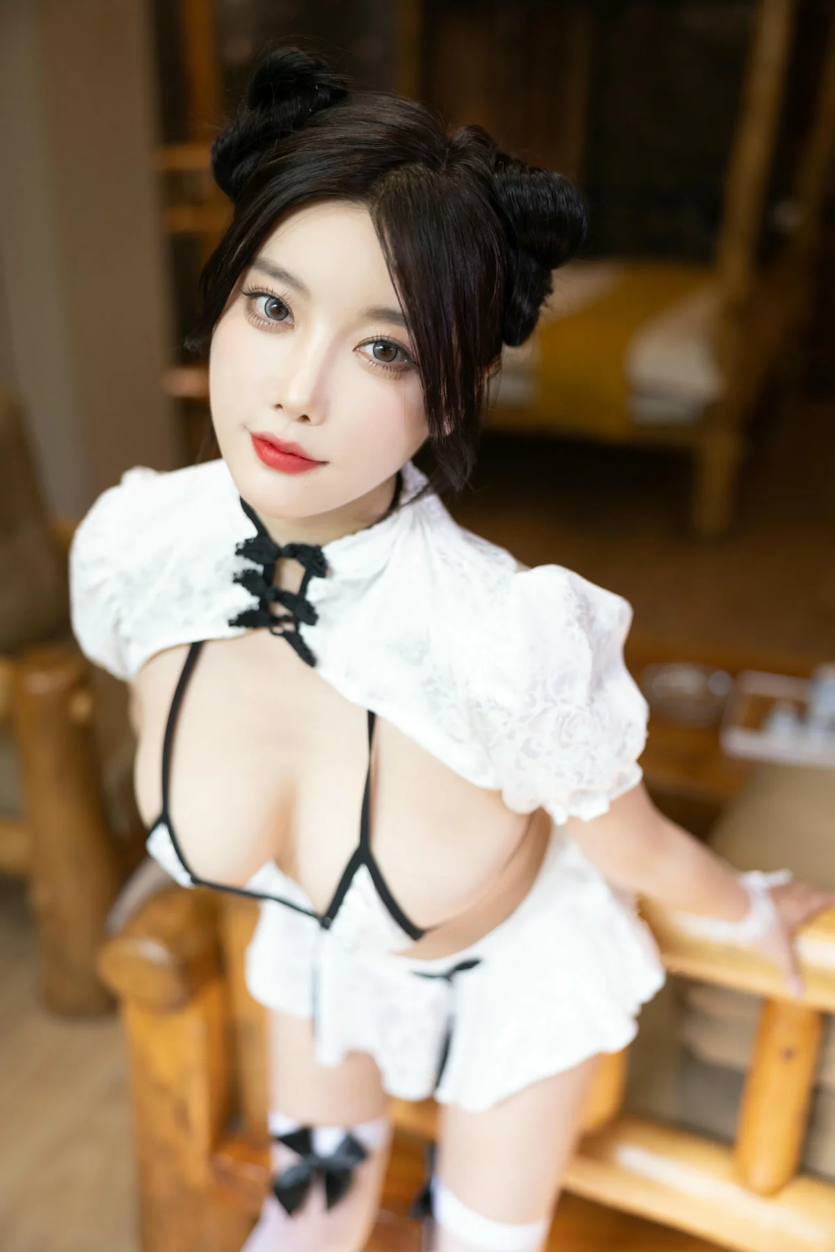 XiuRen 秀人 No.N210 杨晨晨香肩白色丝袜 - 61
