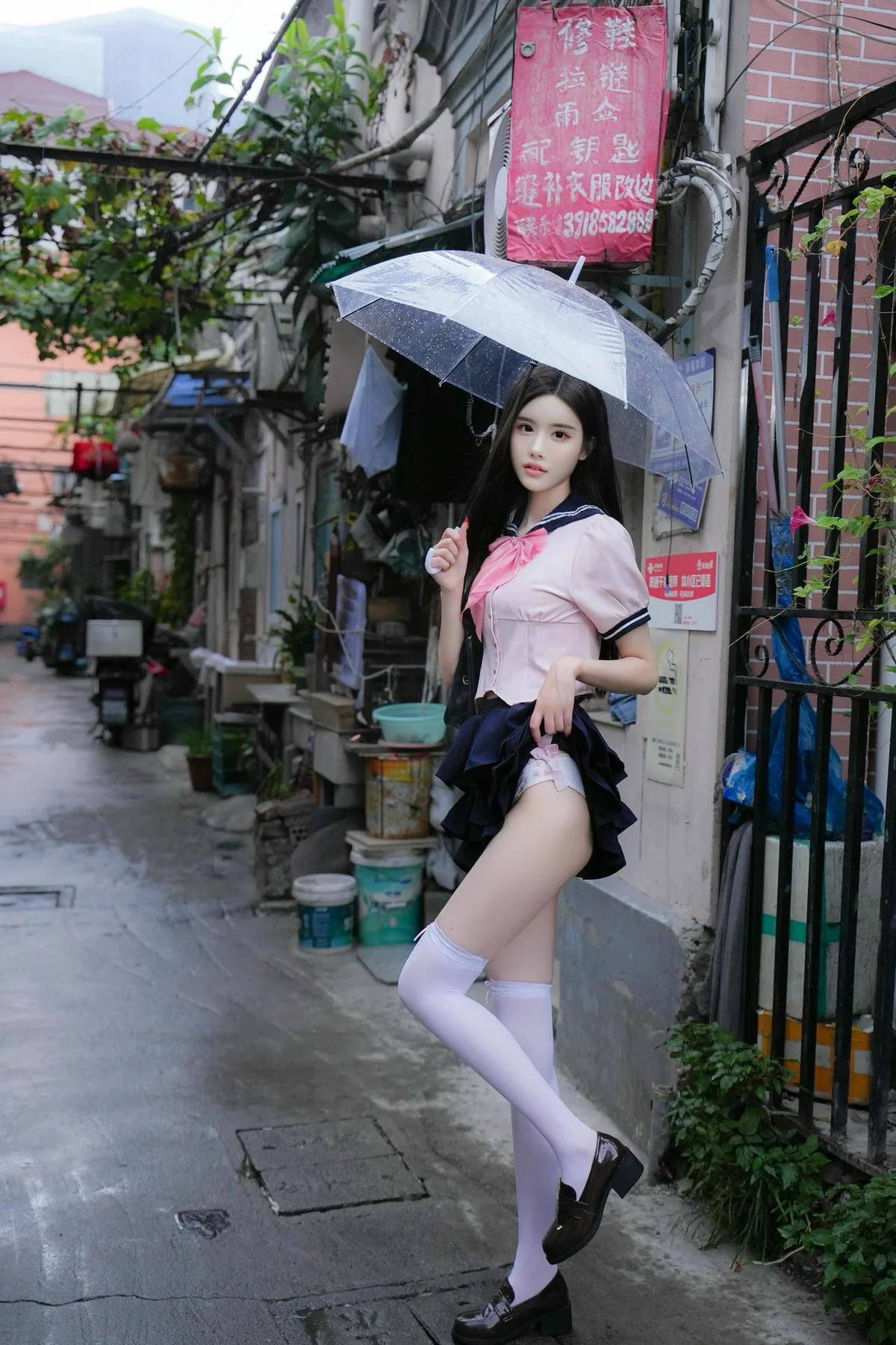 XiuRen 秀人 No.N219 晚苏susu短裙jk双人制服 - 22