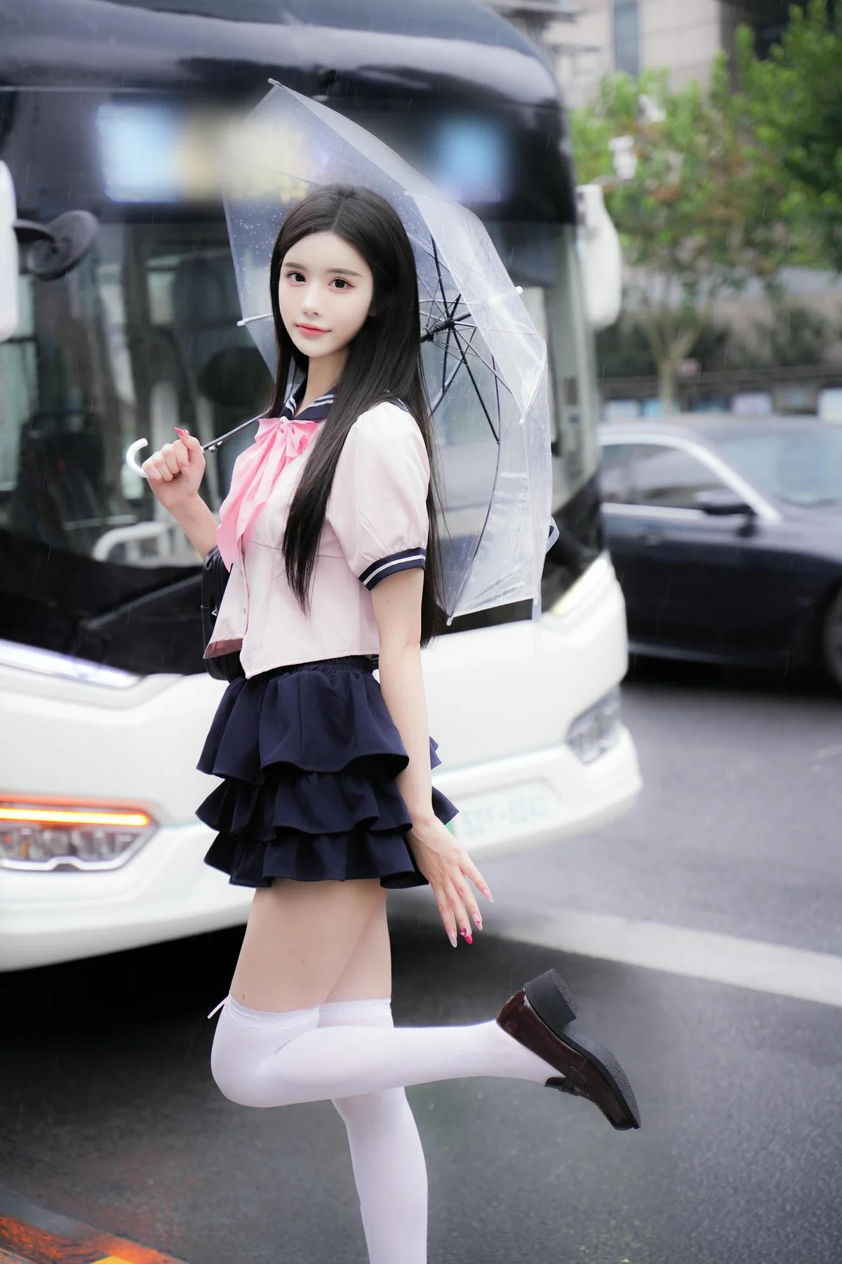 XiuRen 秀人 No.N219 晚苏susu短裙jk双人制服 - 32