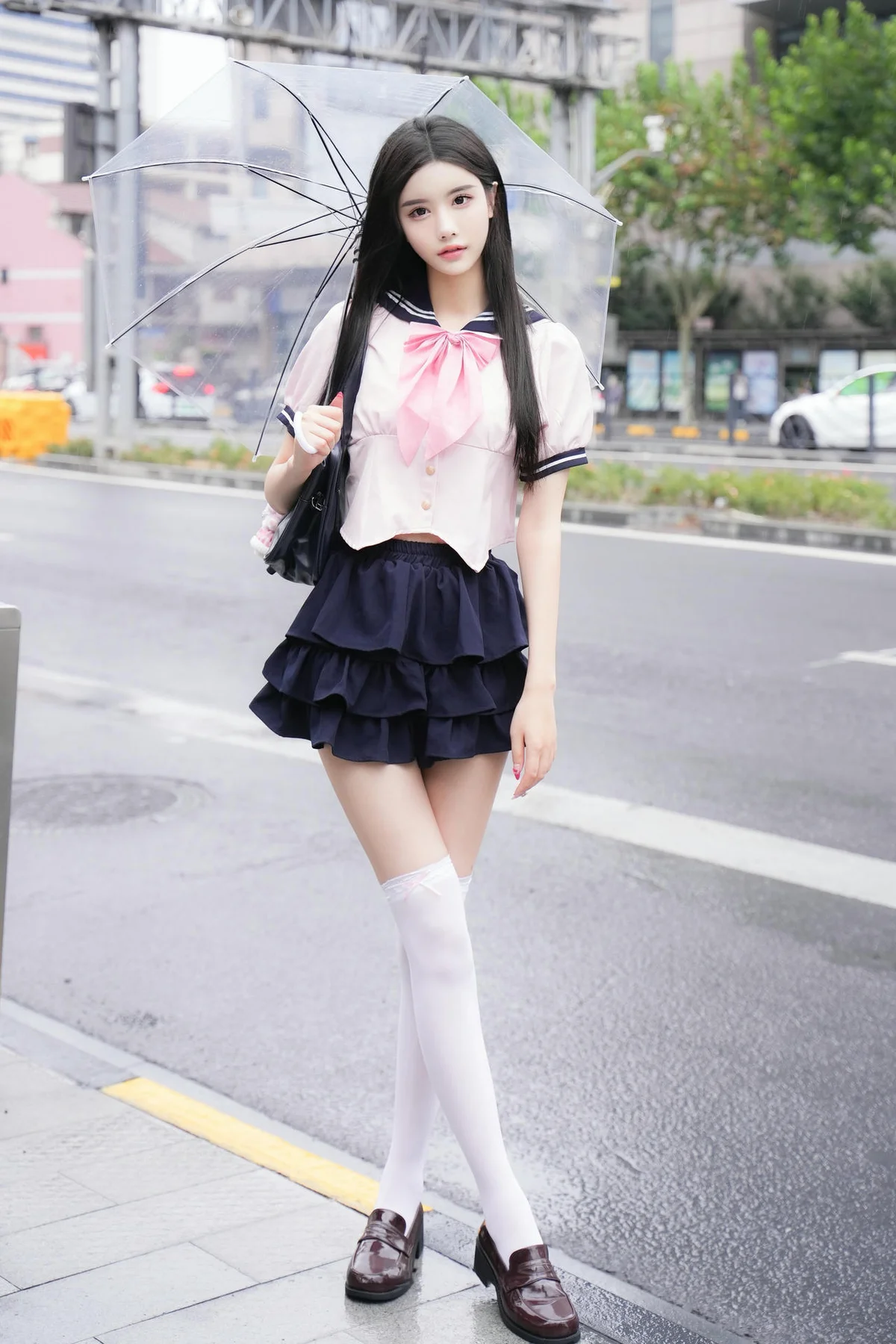 XiuRen 秀人 No.N219 晚苏susu短裙jk双人制服 - 86