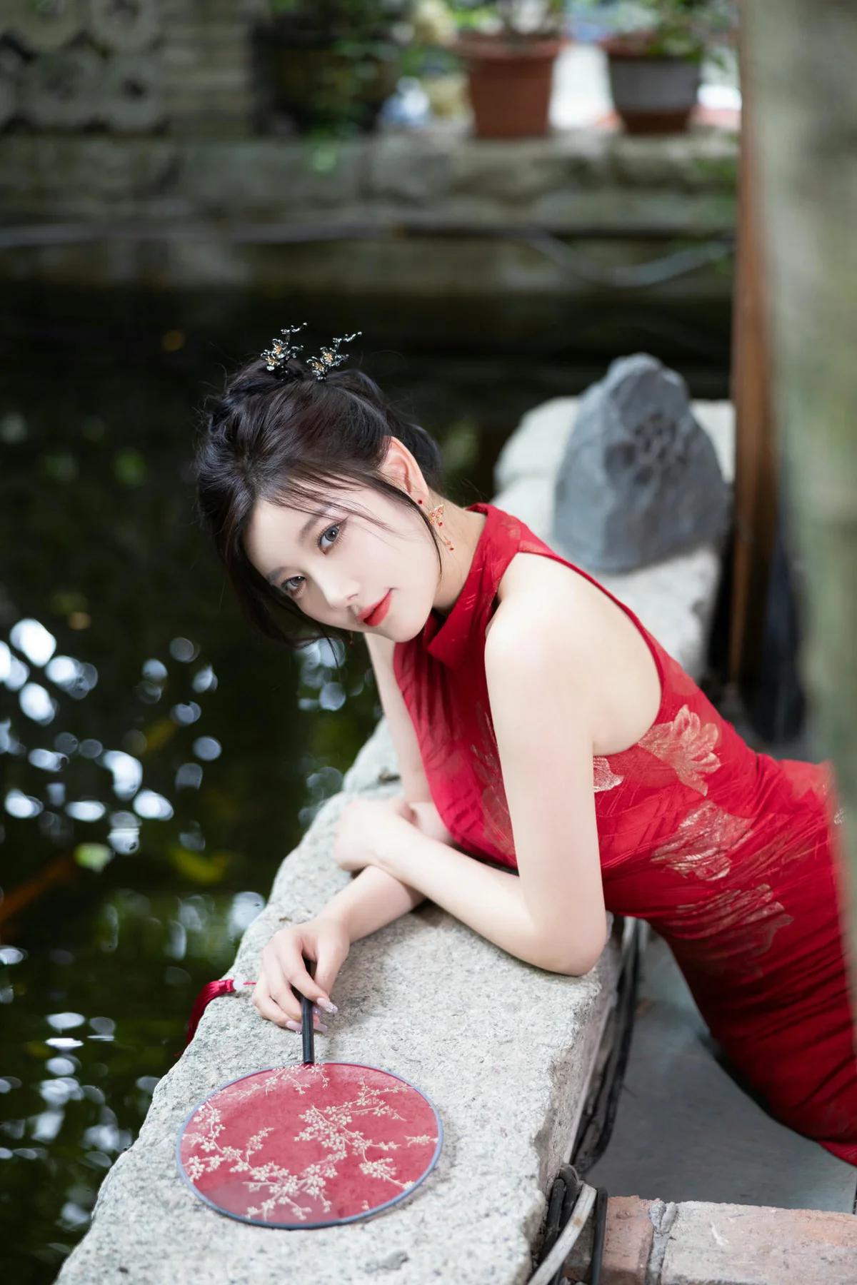 XiuRen 秀人 No.N226 杨晨晨女神性感红色旗袍 - 30