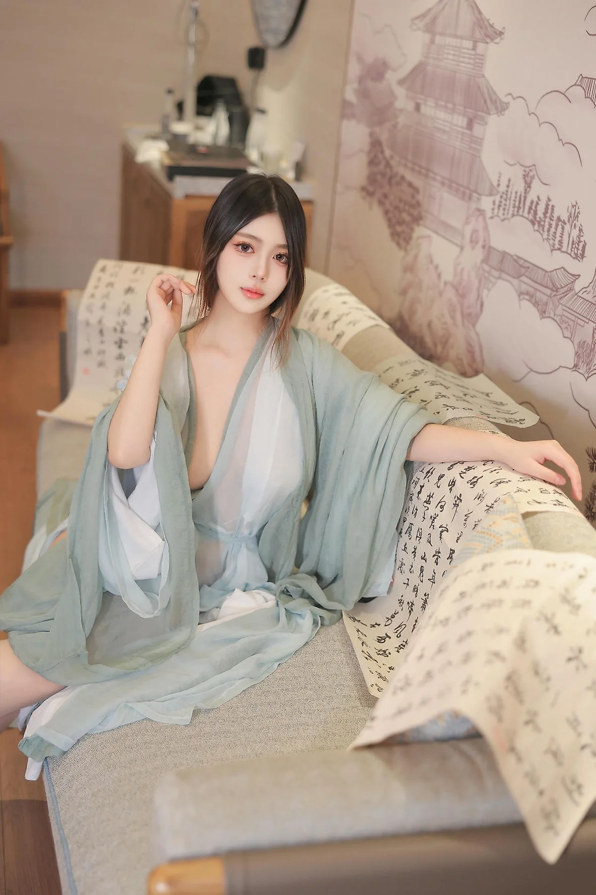 XiuRen 秀人 No.N230 蛋蛋宝美腿爆乳古风汉服 - 29