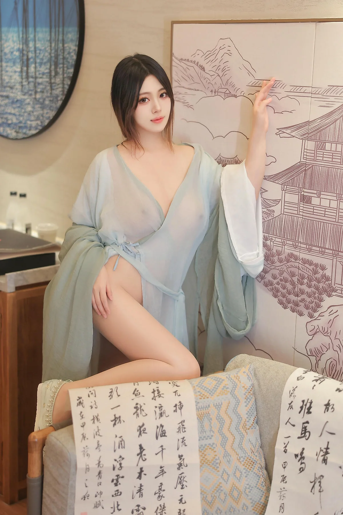 XiuRen 秀人 No.N230 蛋蛋宝美腿爆乳古风汉服 - 38