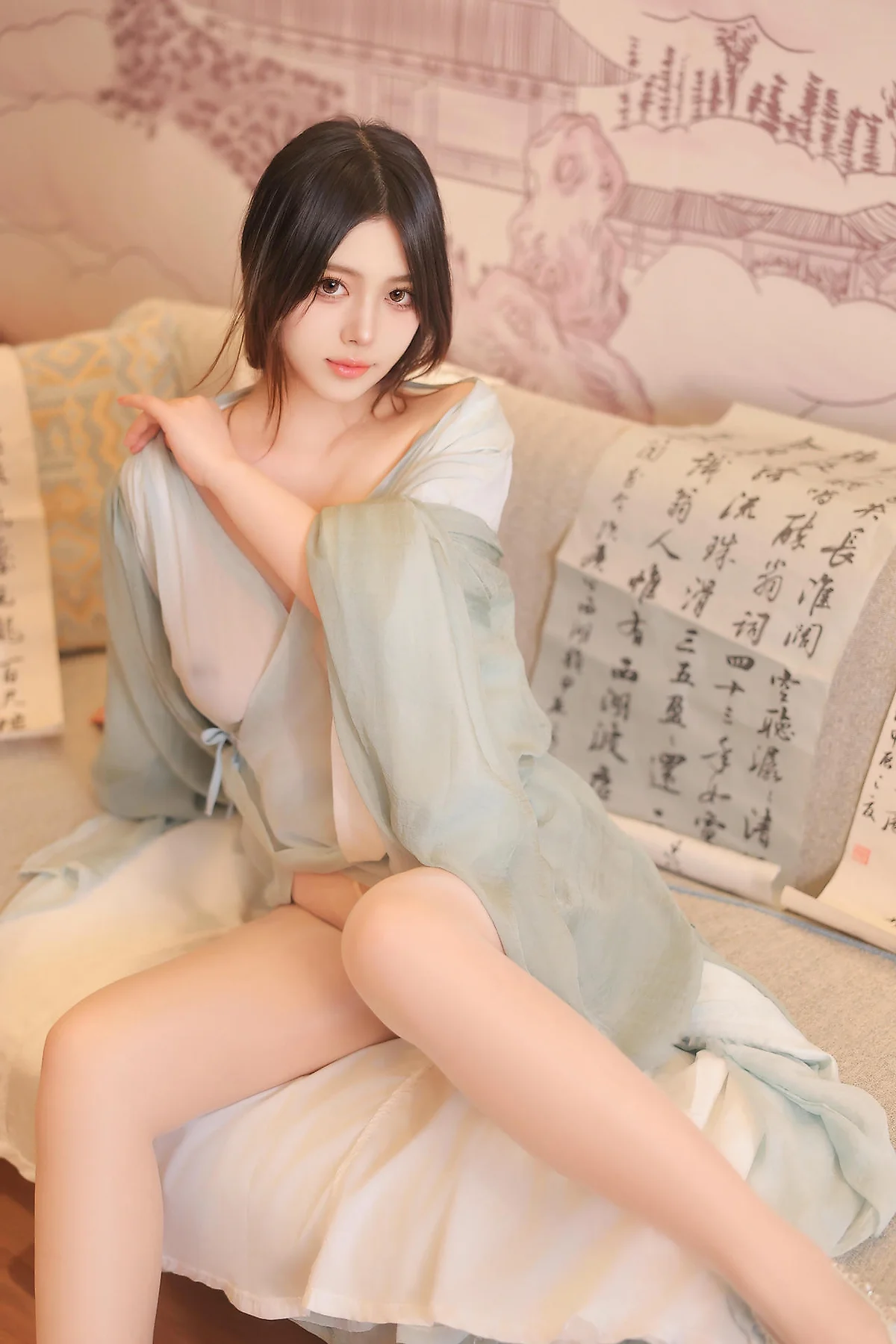 XiuRen 秀人 No.N230 蛋蛋宝美腿爆乳古风汉服 - 40