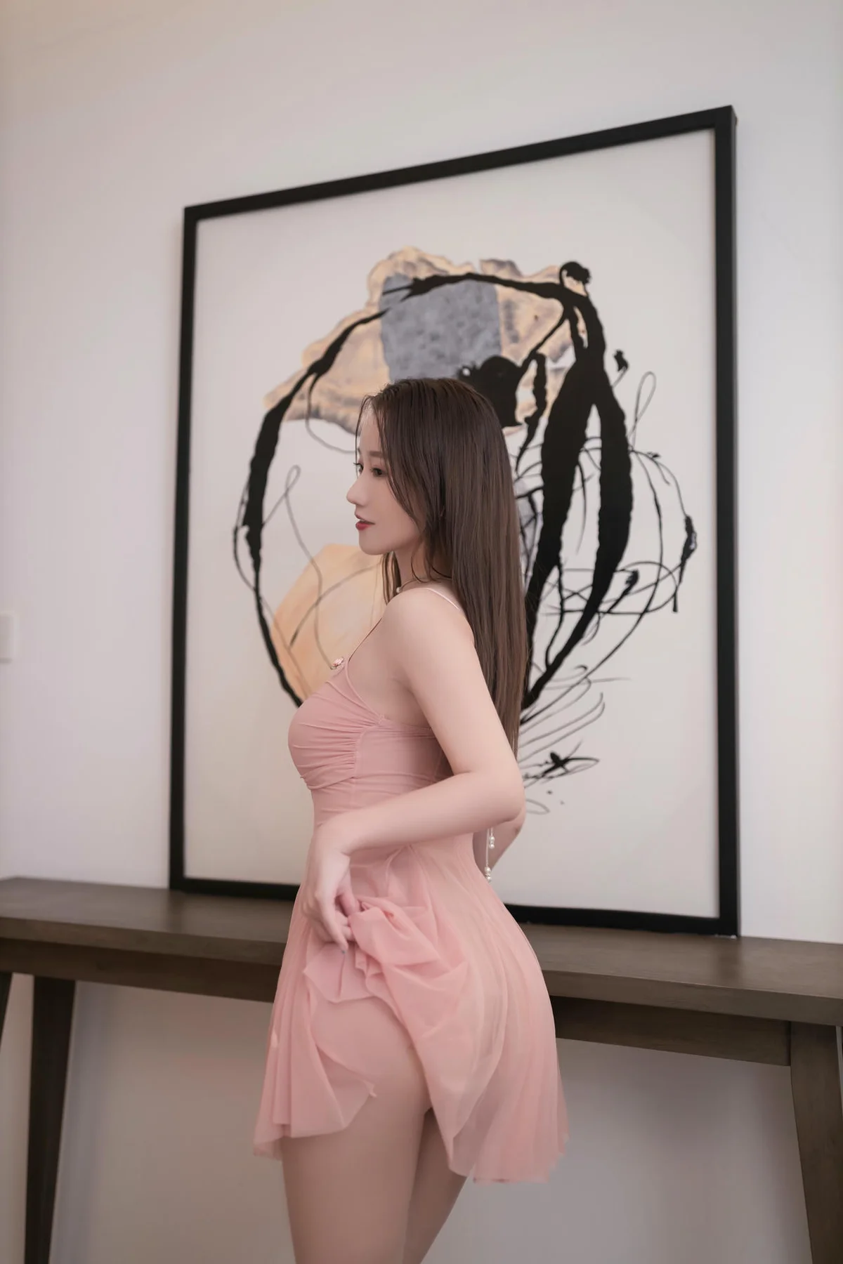 XiuRen 秀人 No.N234 杏子香肩粉色雾似纱 - 13