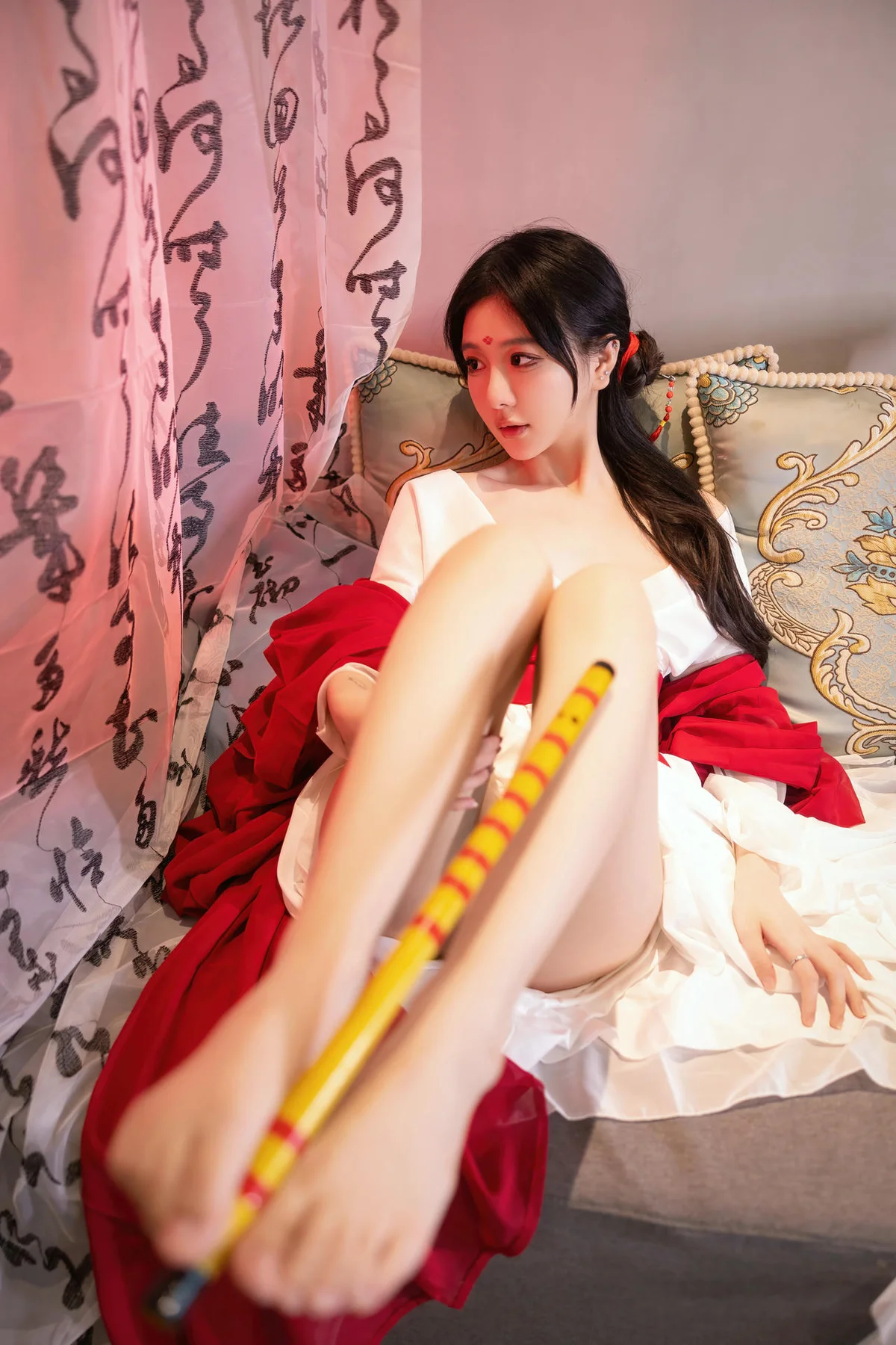 XiuRen 秀人 No.N240 谢小蒽古风制服红袍 - 42