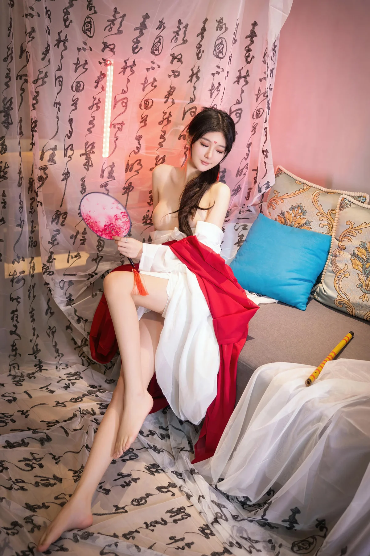 XiuRen 秀人 No.N240 谢小蒽古风制服红袍 - 47
