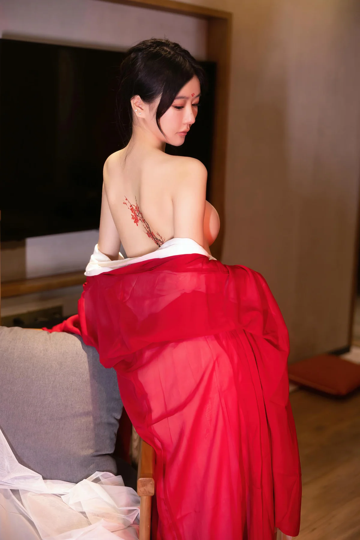 XiuRen 秀人 No.N240 谢小蒽古风制服红袍 - 78