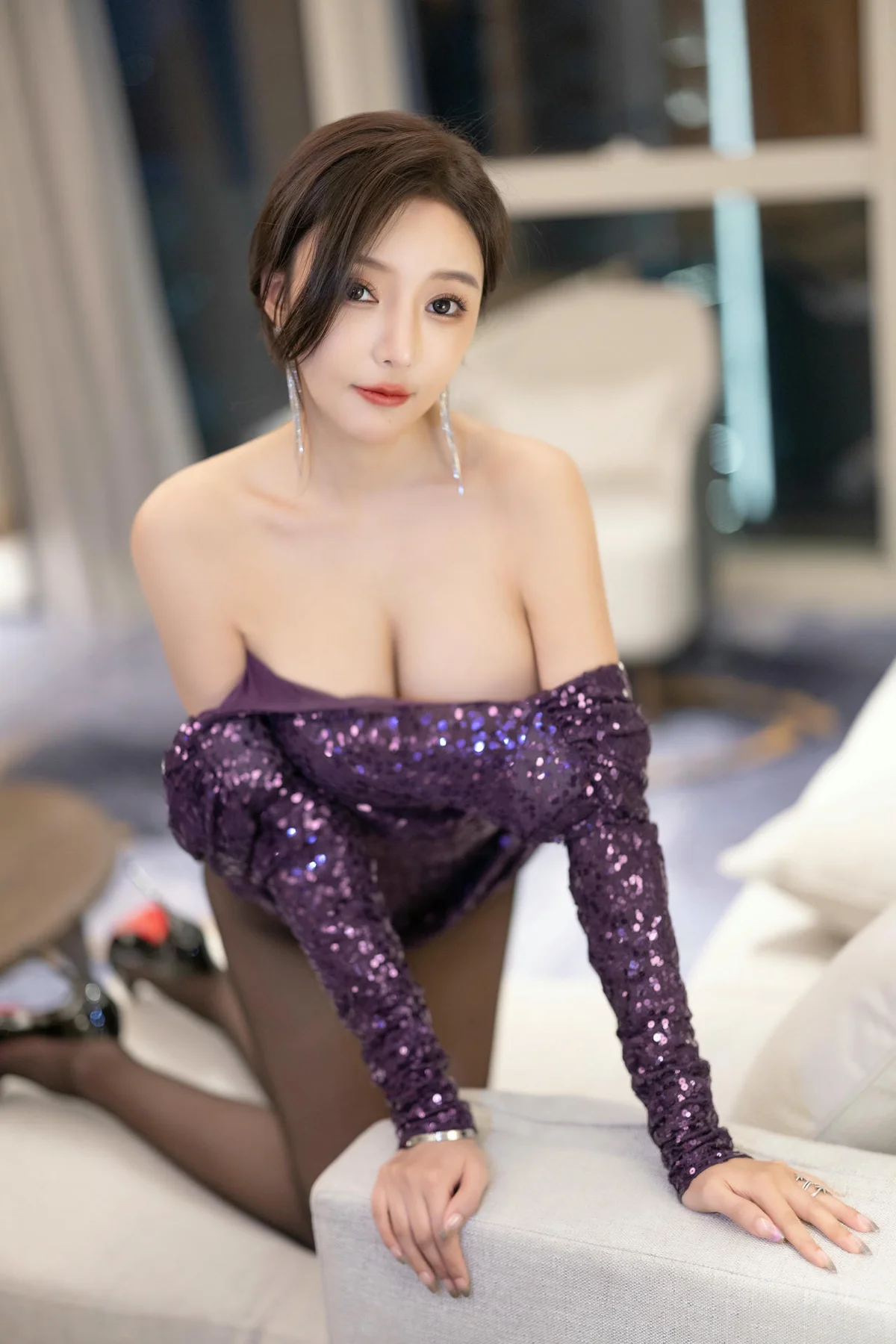 XiuRen 秀人 No.N247 王馨瑶玉背亮片裙 - 49