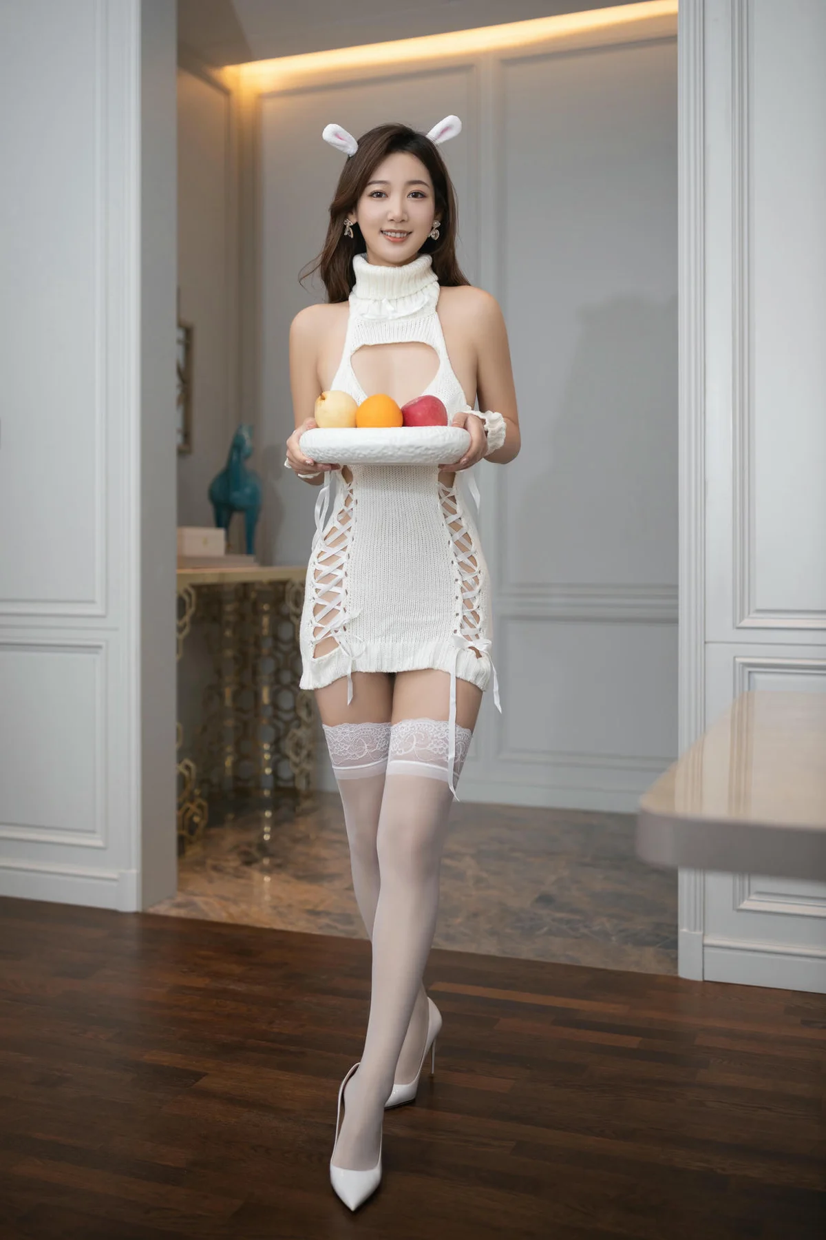 XiuRen 秀人 No.N254 唐安琪 兔子装白丝长腿写真 - 63