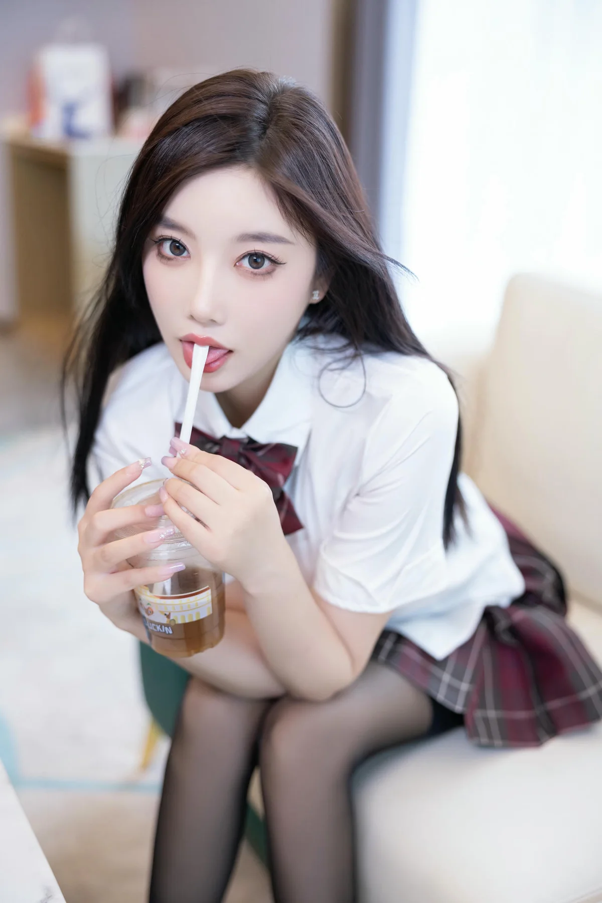 XiuRen 秀人 No.N267 杨晨晨格子JK短裙制服 - 39
