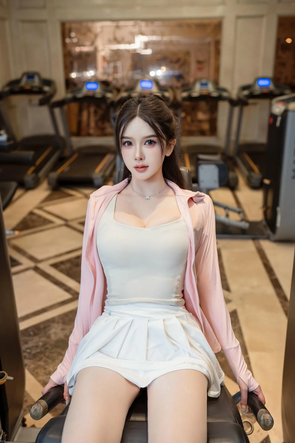 XiuRen 秀人 No.N270 李丽莎健身美女白色短裙 - 14