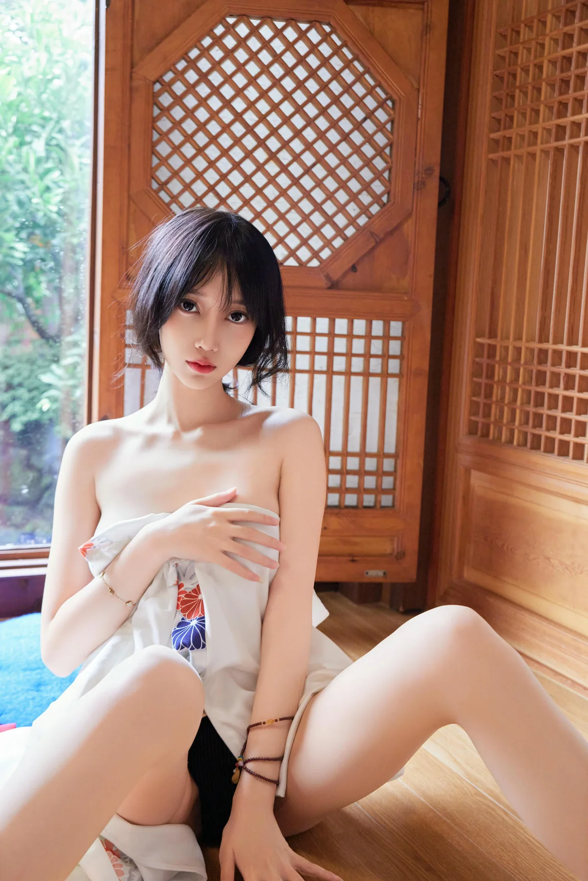 XiuRen 秀人 No.N284 玥儿玥和服制服香肩写真 - 35