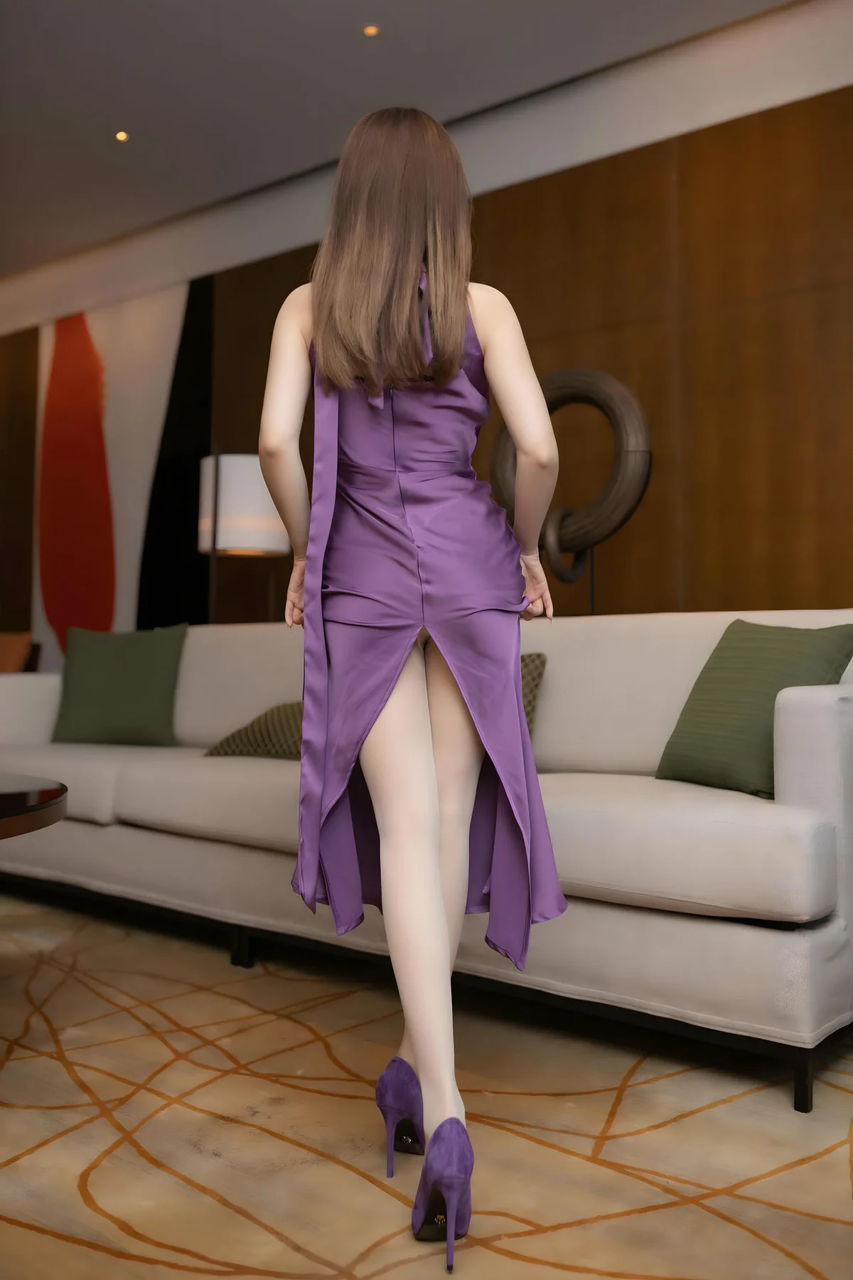 XiuRen 秀人 No.N298 鱼子酱Fish蓝色礼服美腿 - 15