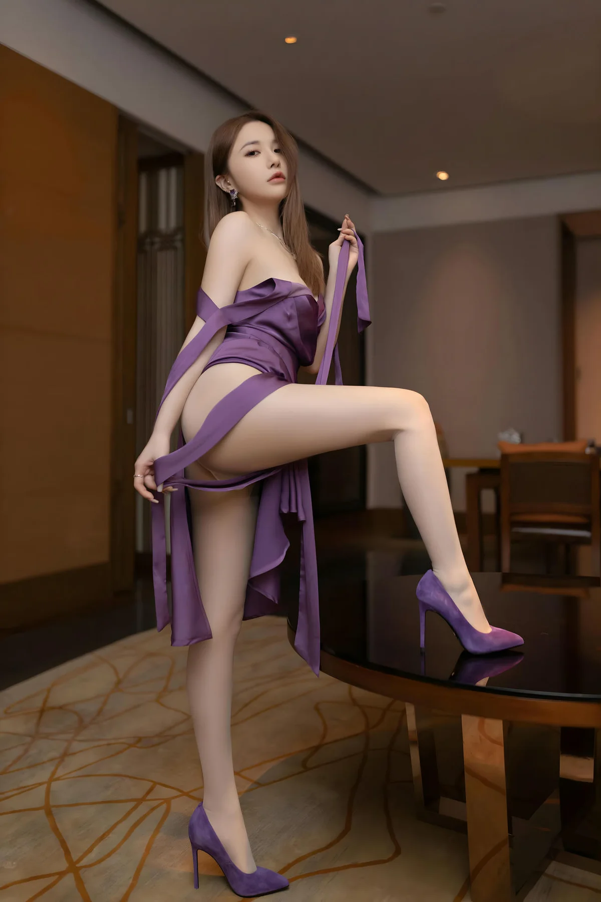 XiuRen 秀人 No.N298 鱼子酱Fish蓝色礼服美腿 - 90